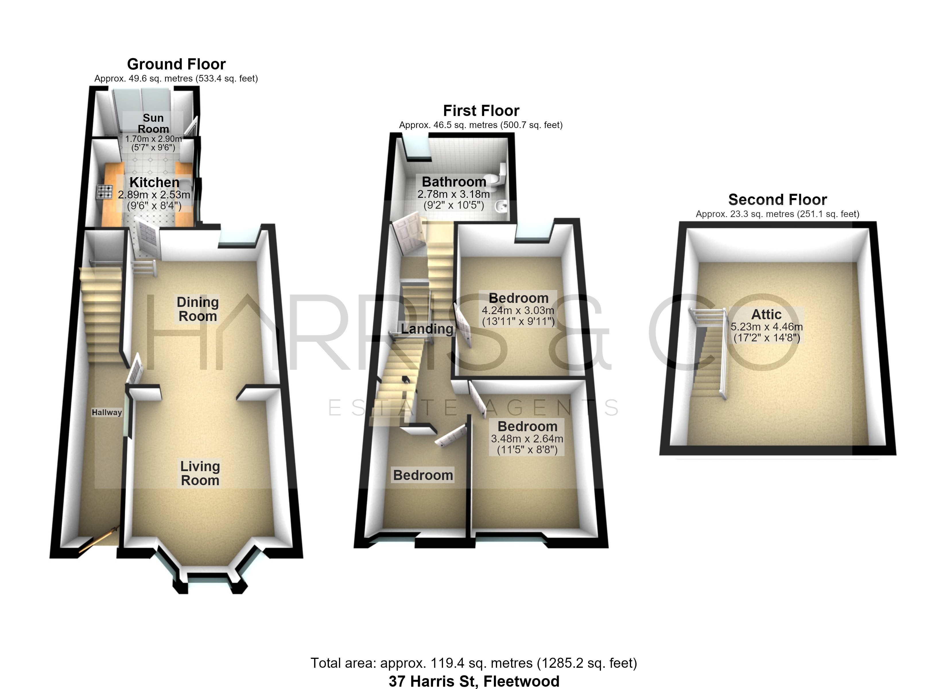 37, Harris Street, Lancashire floorplan