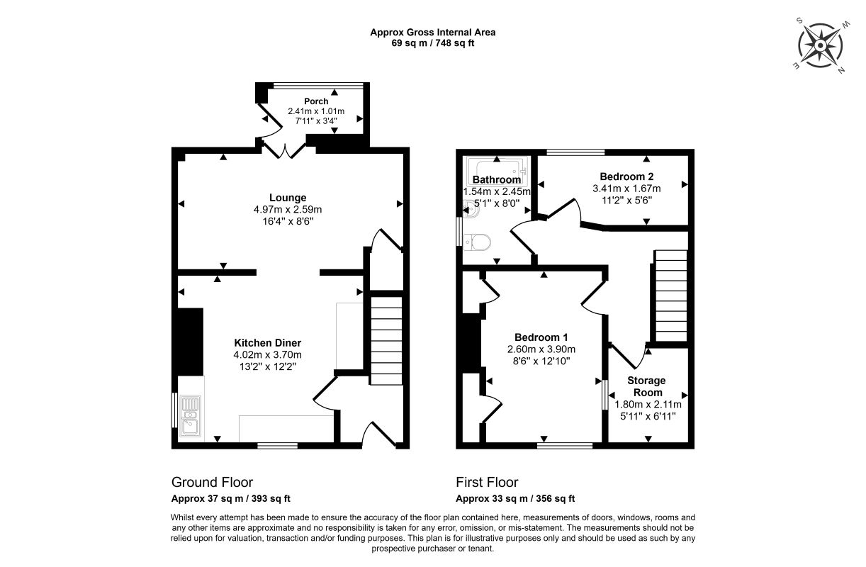 106, Walkley Lane, Heckmondwike floorplan