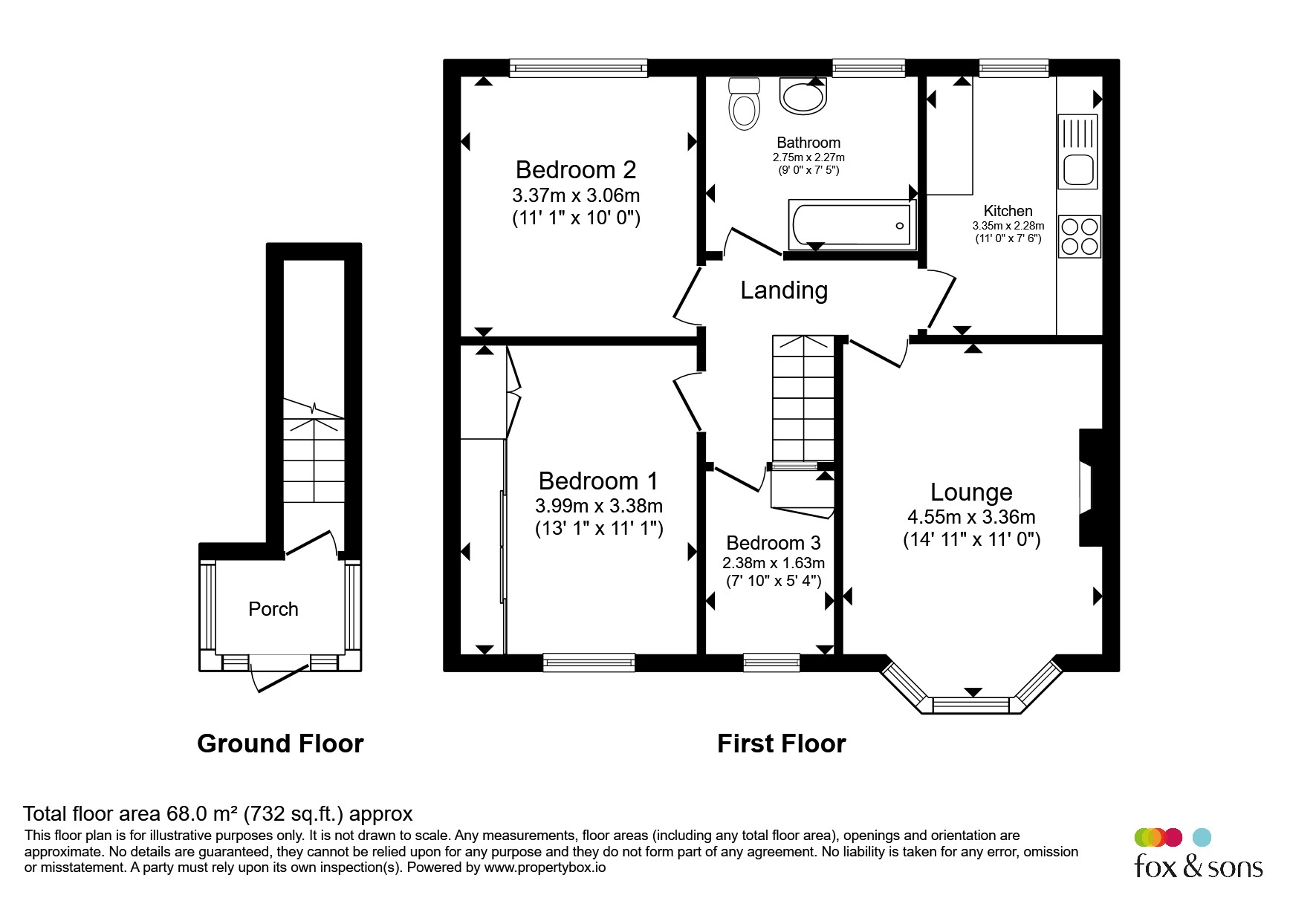 First Floor Flat, 10, Hankinson Road, Bournemouth floorplan