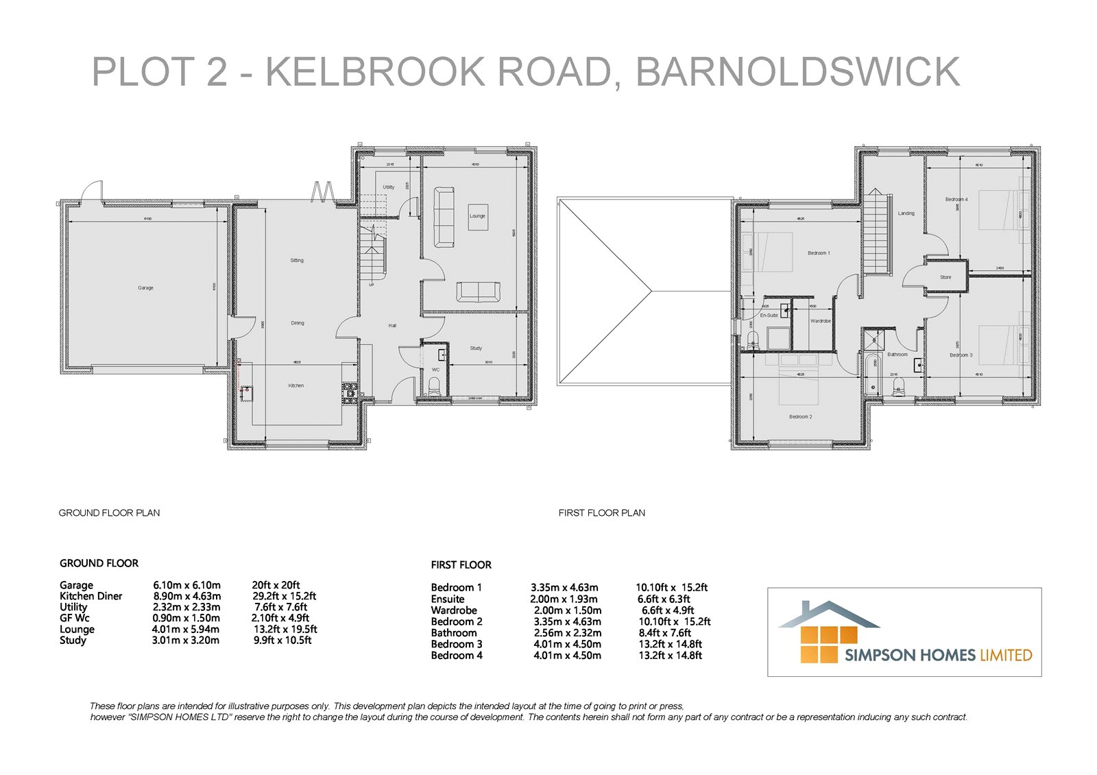 Plot 2 Meadow Park,, Kelbrook Road, Lancashire floorplan