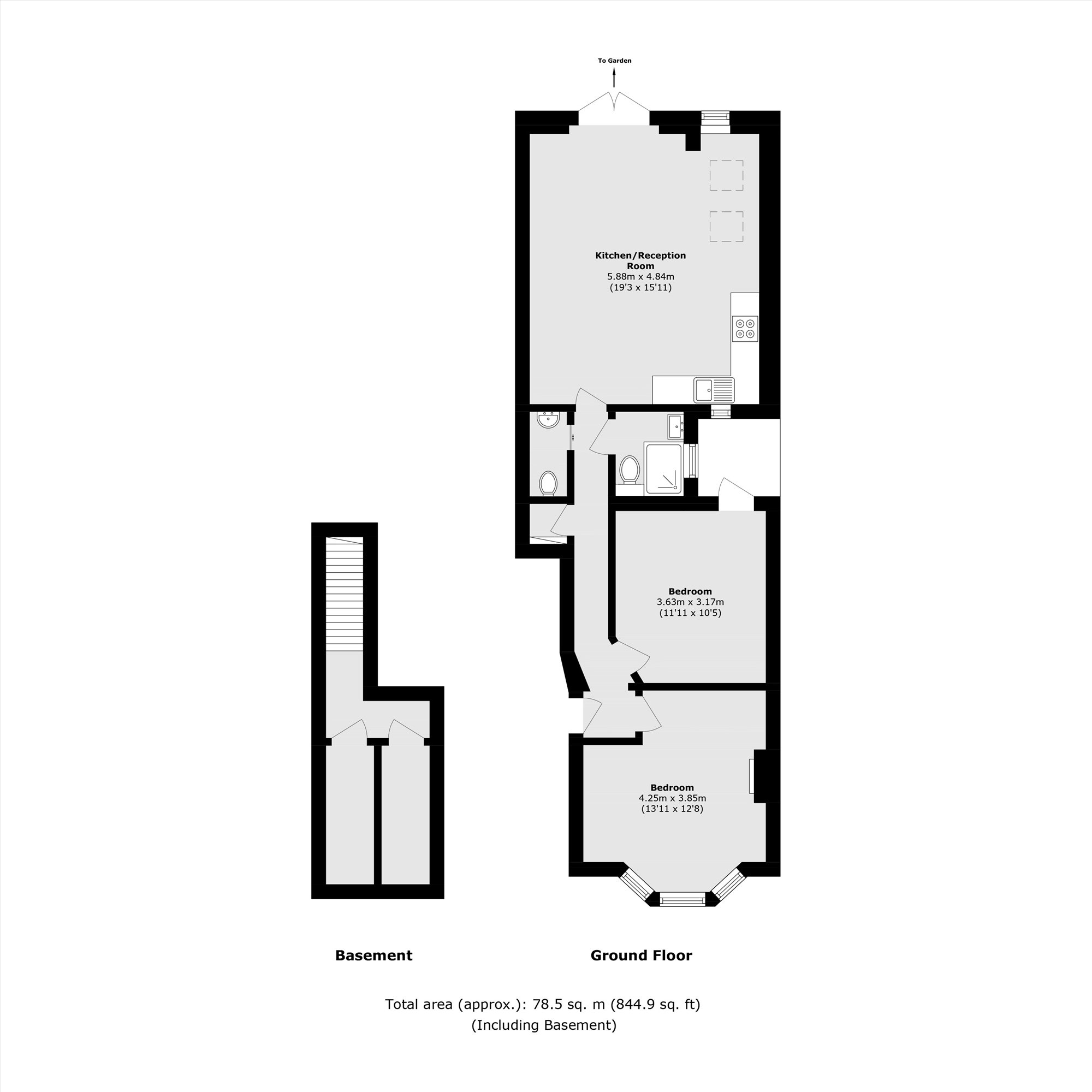 19A, Rudloe Road, London floorplan