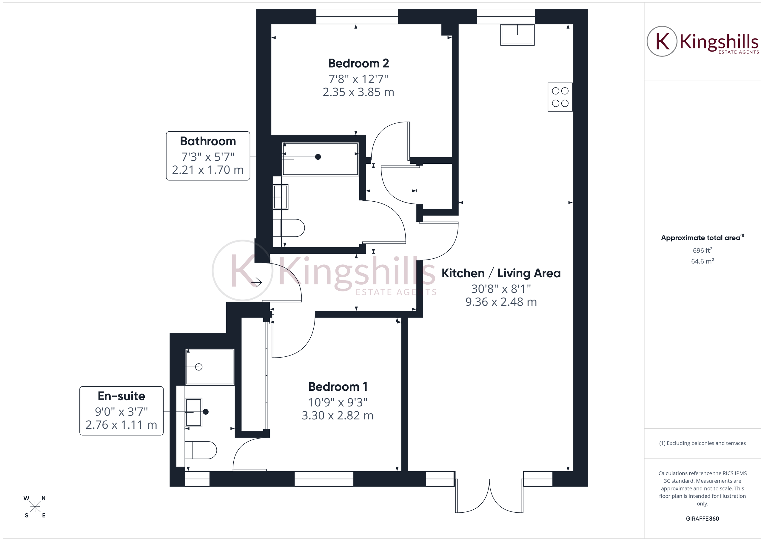 9 Queens Court, High Wycombe floorplan