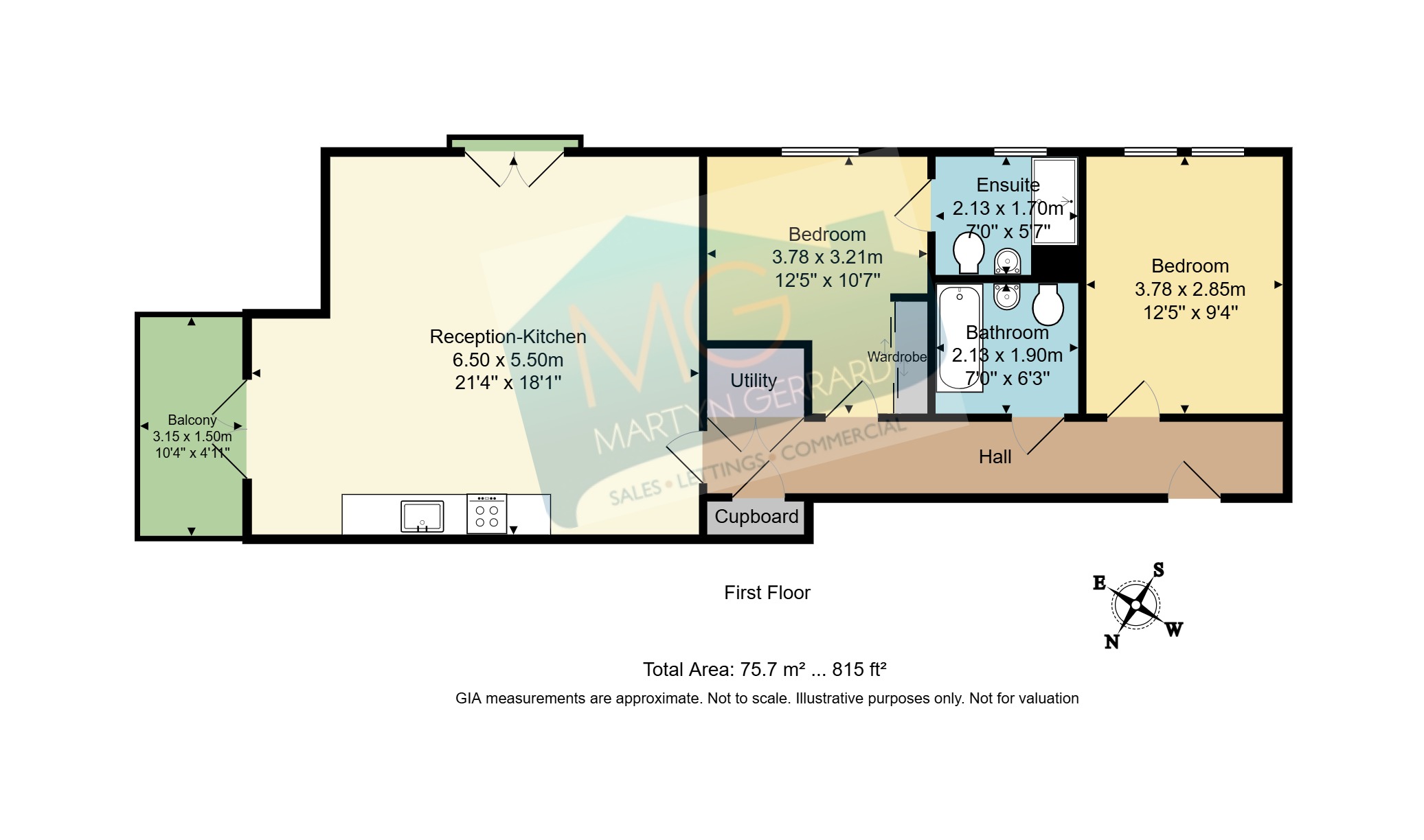 Flat 6, 17, Collison Avenue, Barnet floorplan