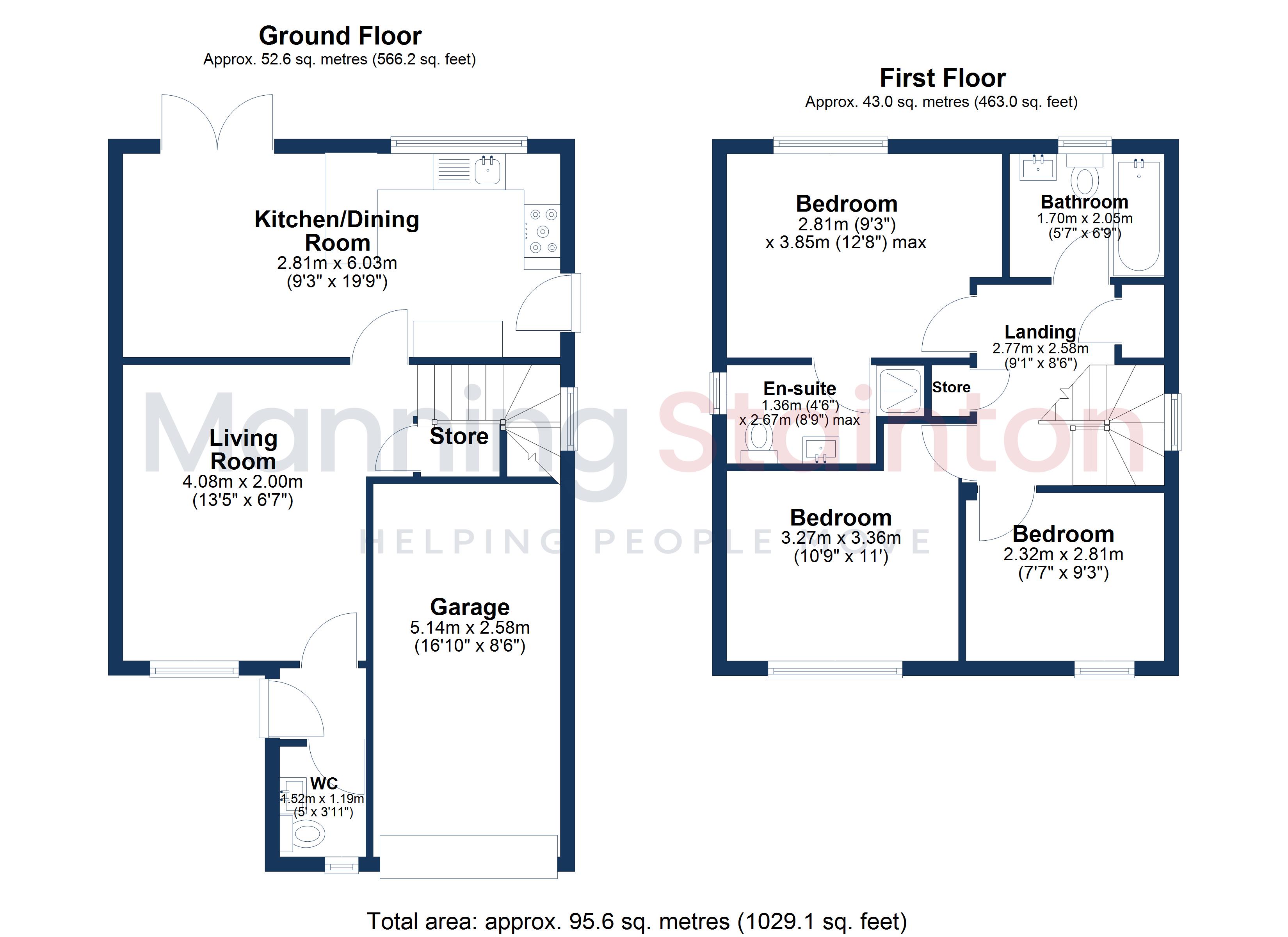 Woodlea Place, Meanwood, Leeds, West Yorkshire floorplan