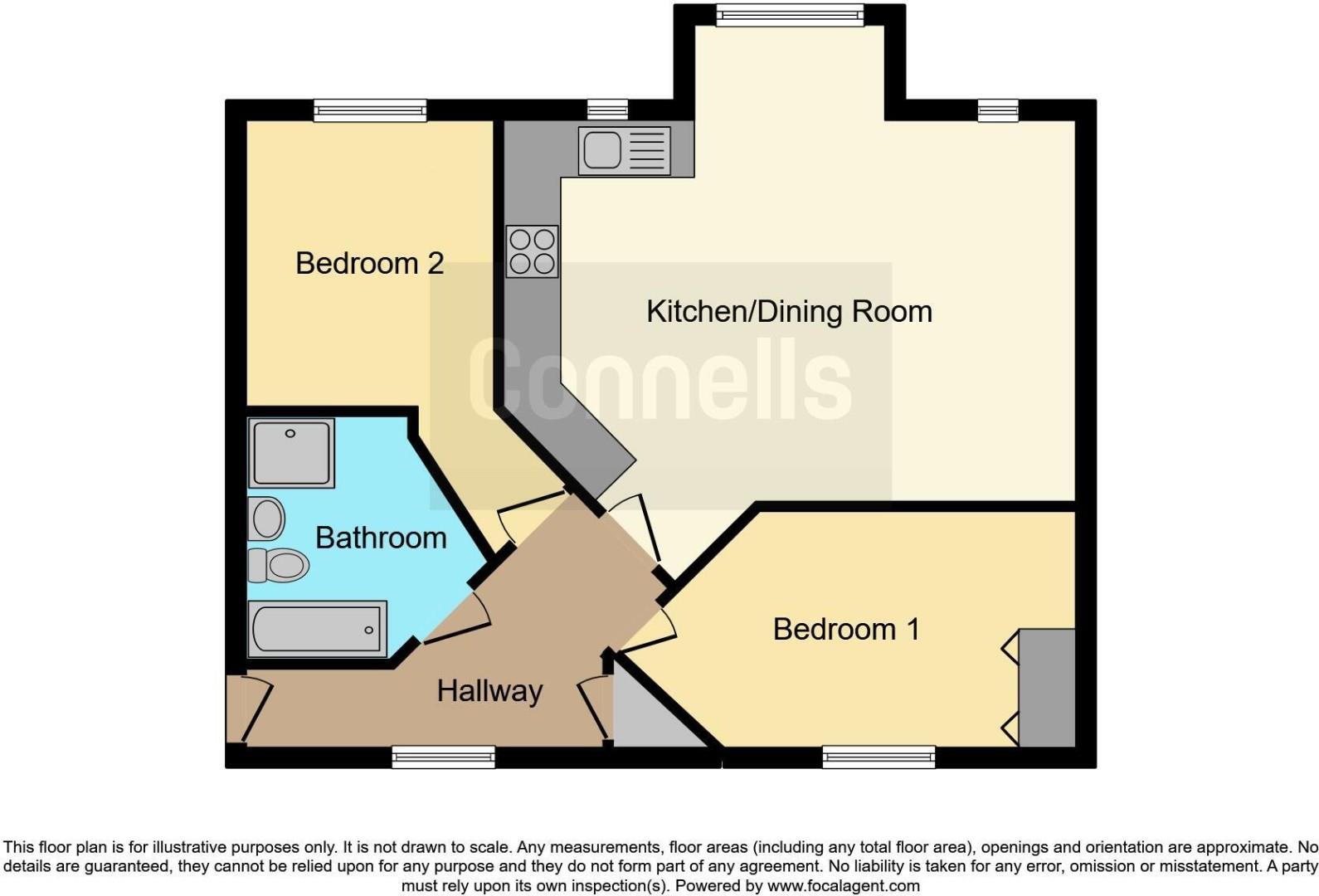 Flat 4, 15, Conquerors Way, Northampton floorplan