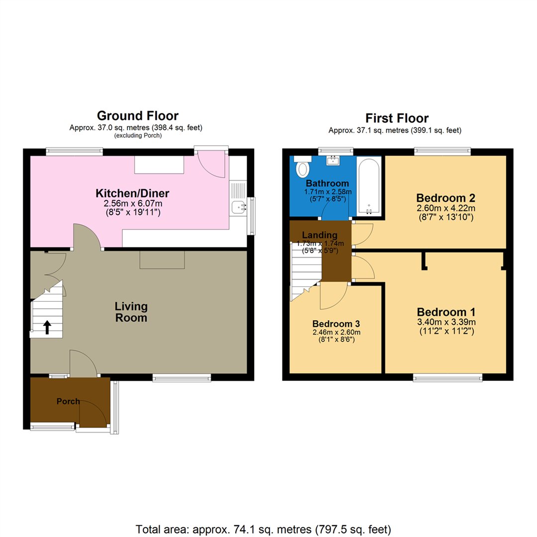 54, Northfield Road, Sleaford floorplan