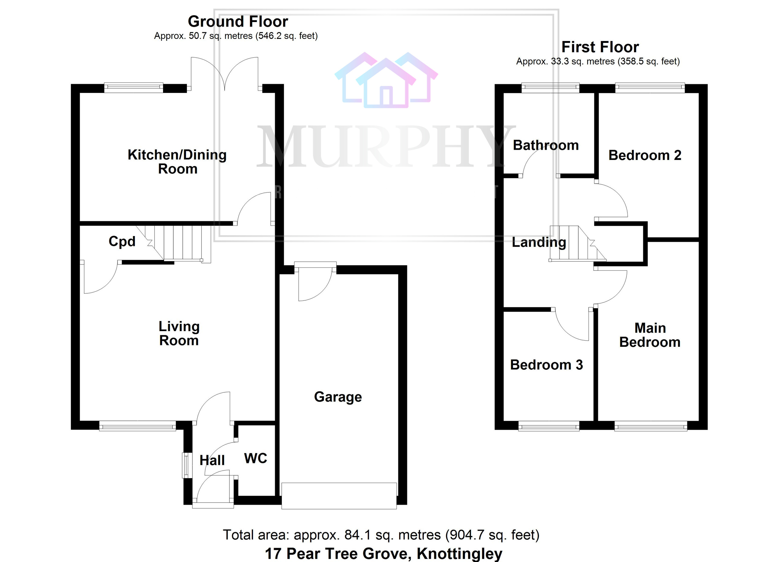 17 Pear Tree Grove, Pontefract floorplan