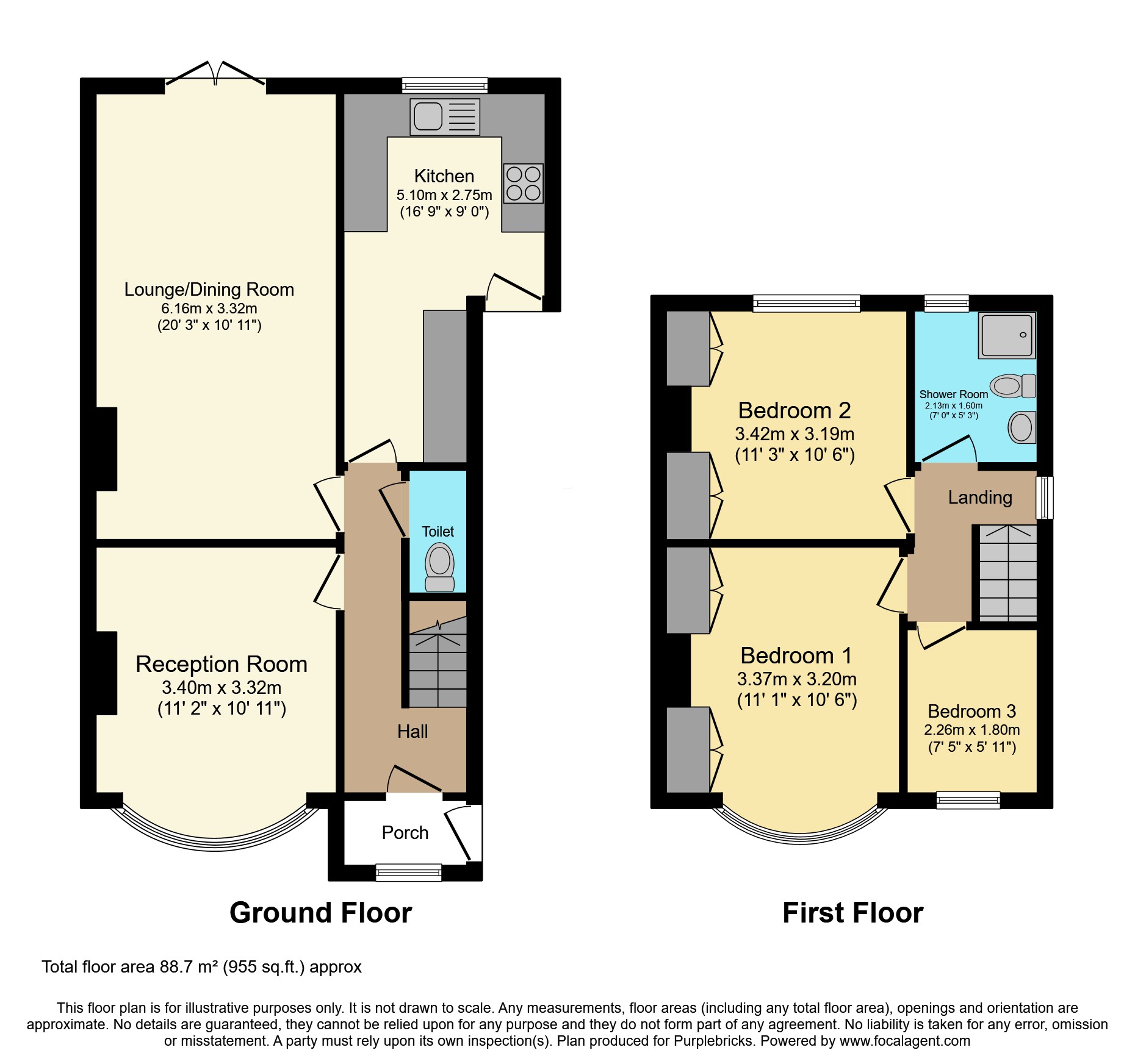 56, Old Park Road, Dudley floorplan