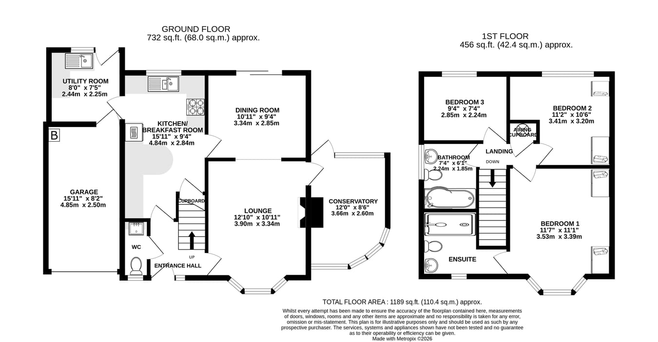 3, Plas Derwen Way, Abergavenny floorplan