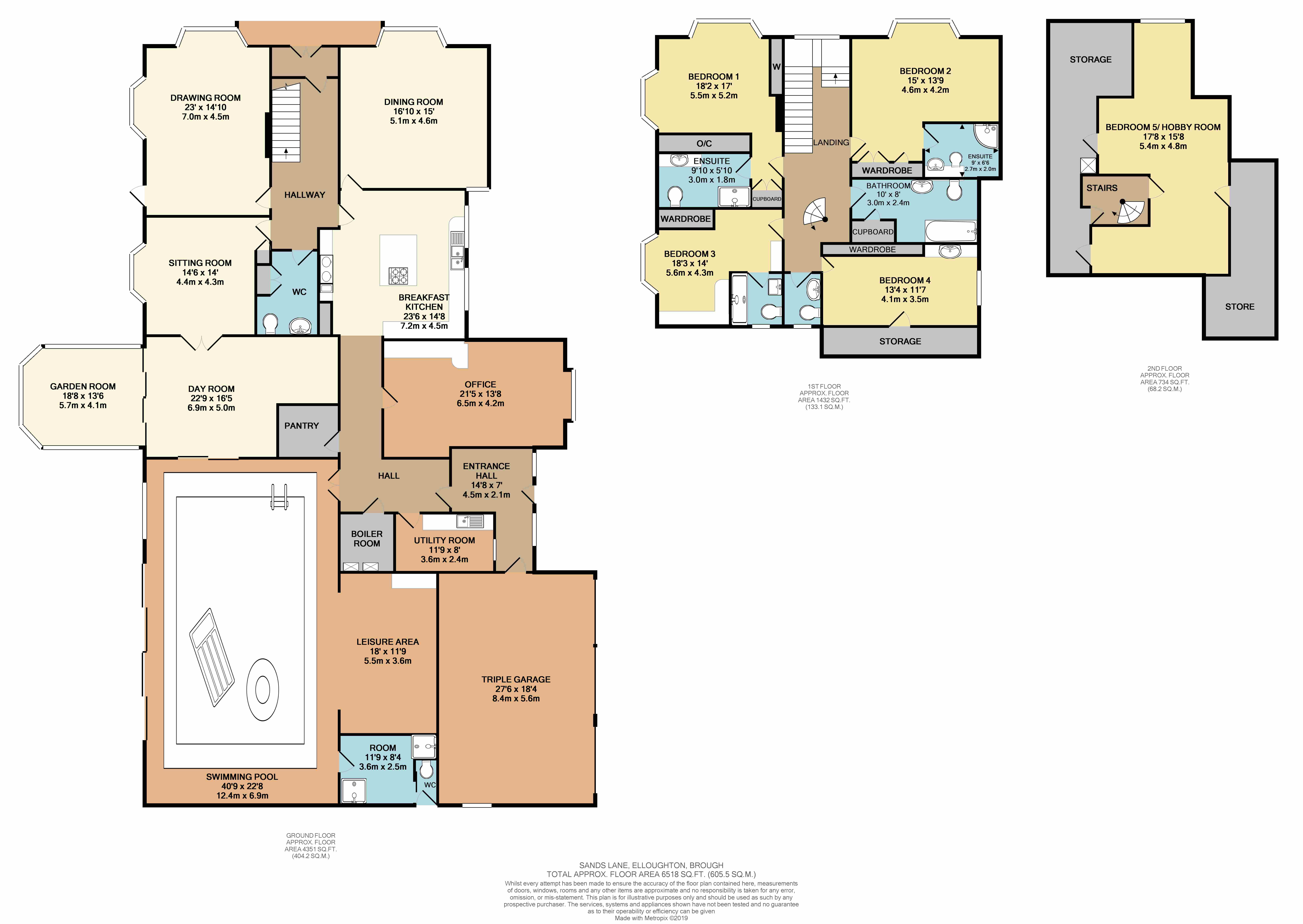 5 Bedrooms Detached house for sale in Sands Lane, Elloughton, Brough, East Yorkshire HU15