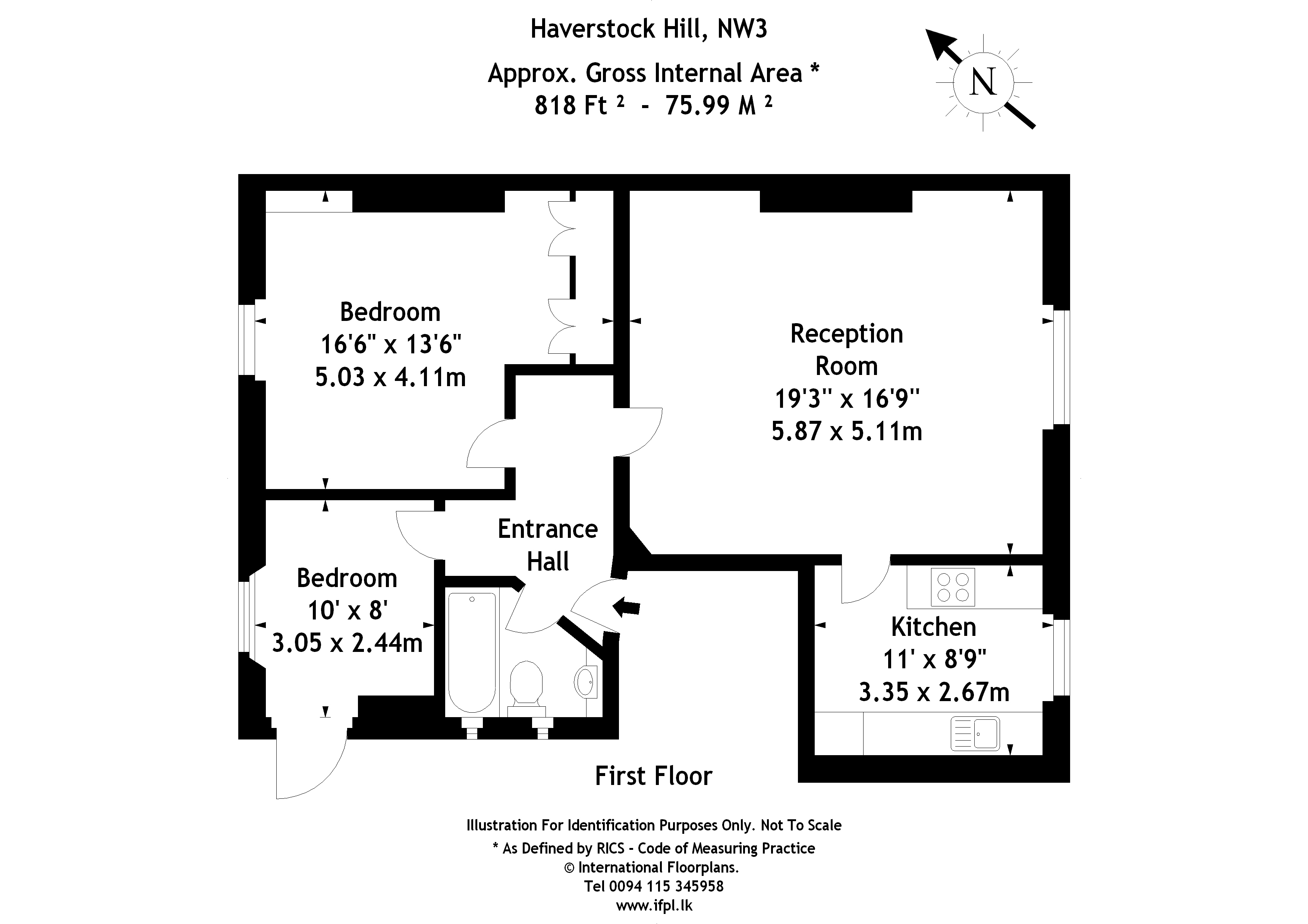 2 Bedrooms Flat to rent in Haverstock Hill, London NW3