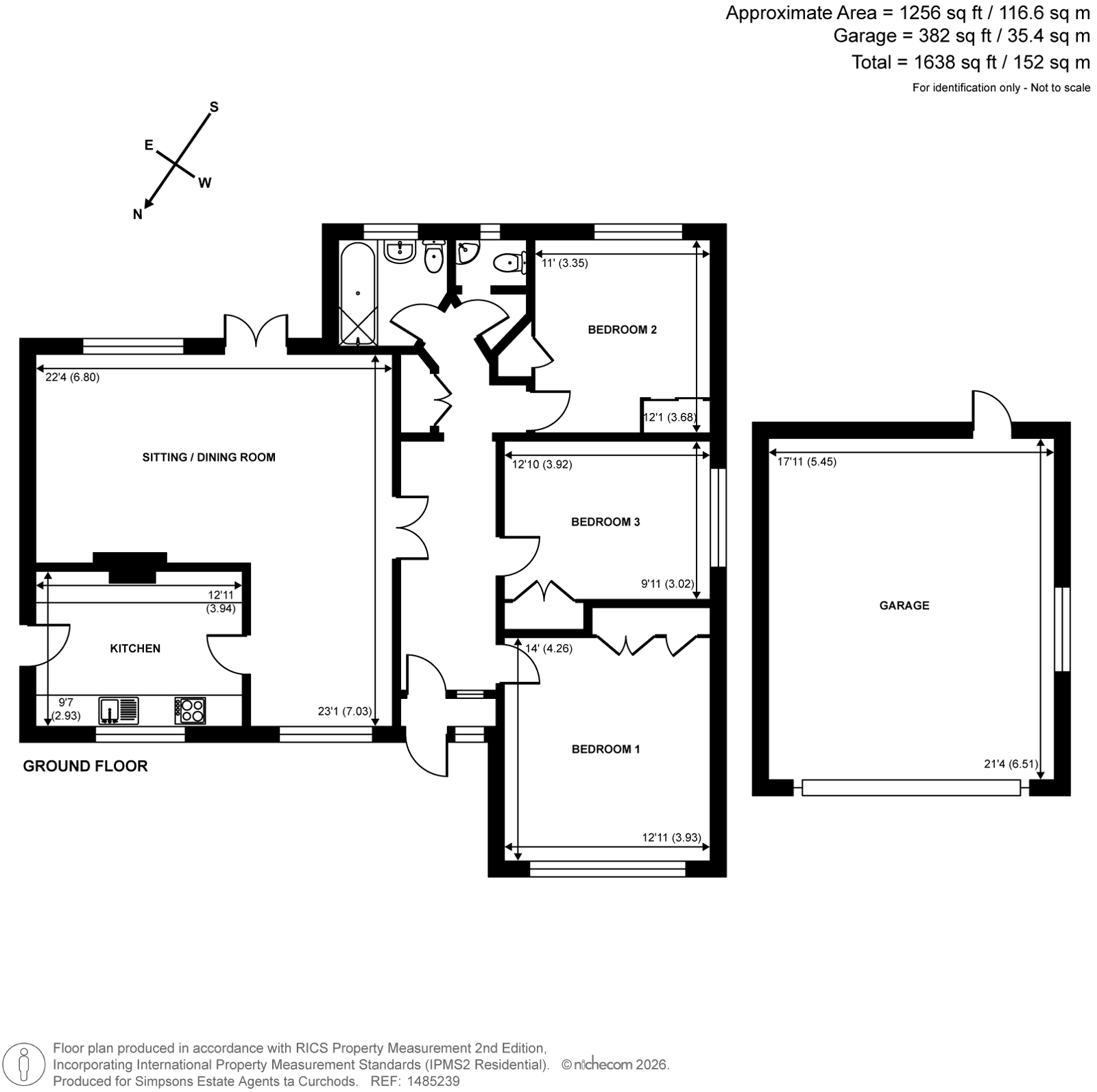 11, Courtleas, Cobham floorplan