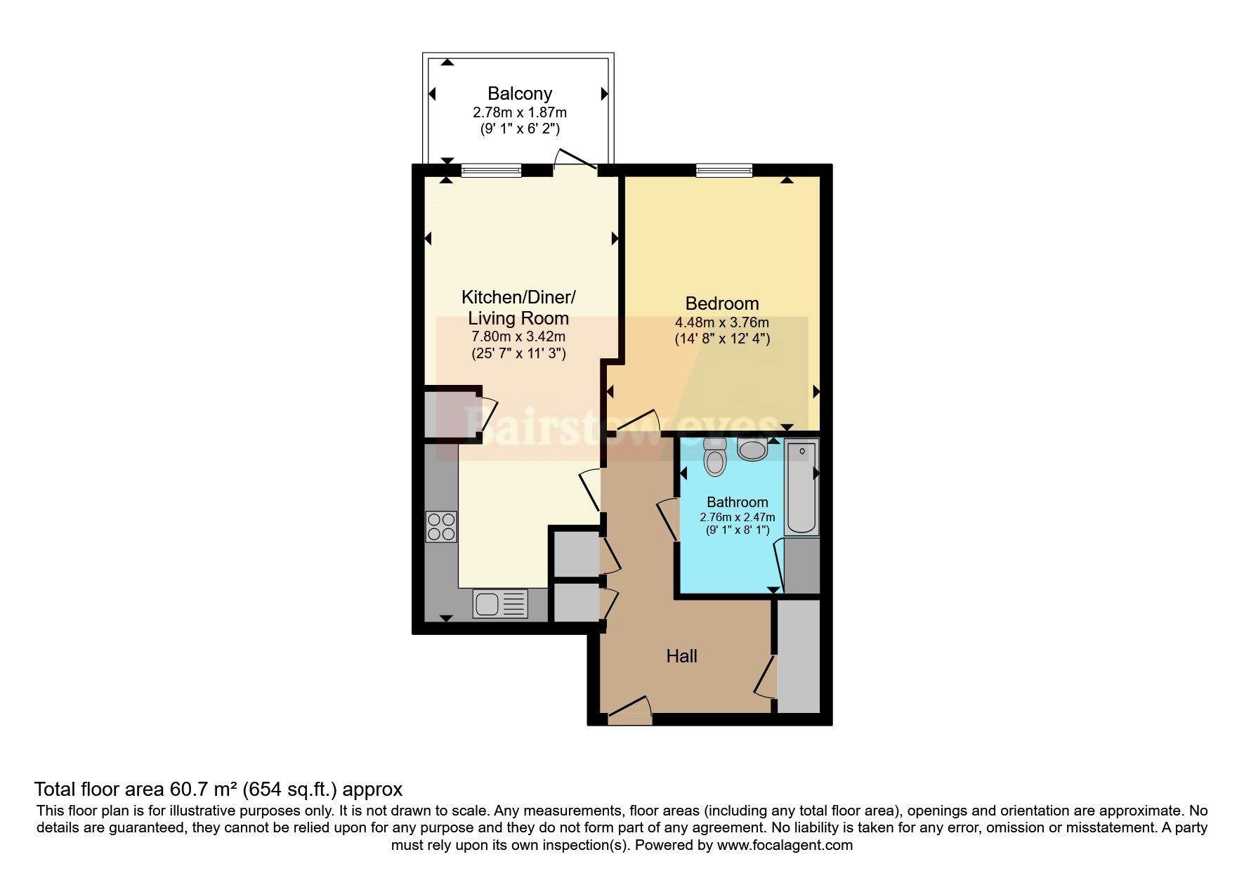 123, Chamberlain Court, London floorplan