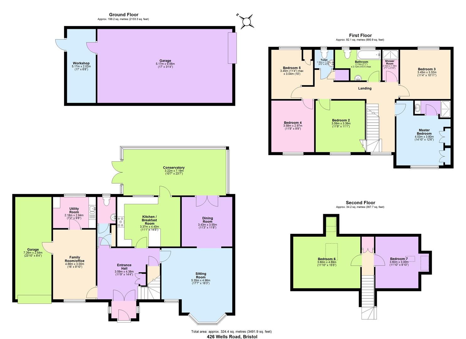 426, Wells Road, Bristol floorplan