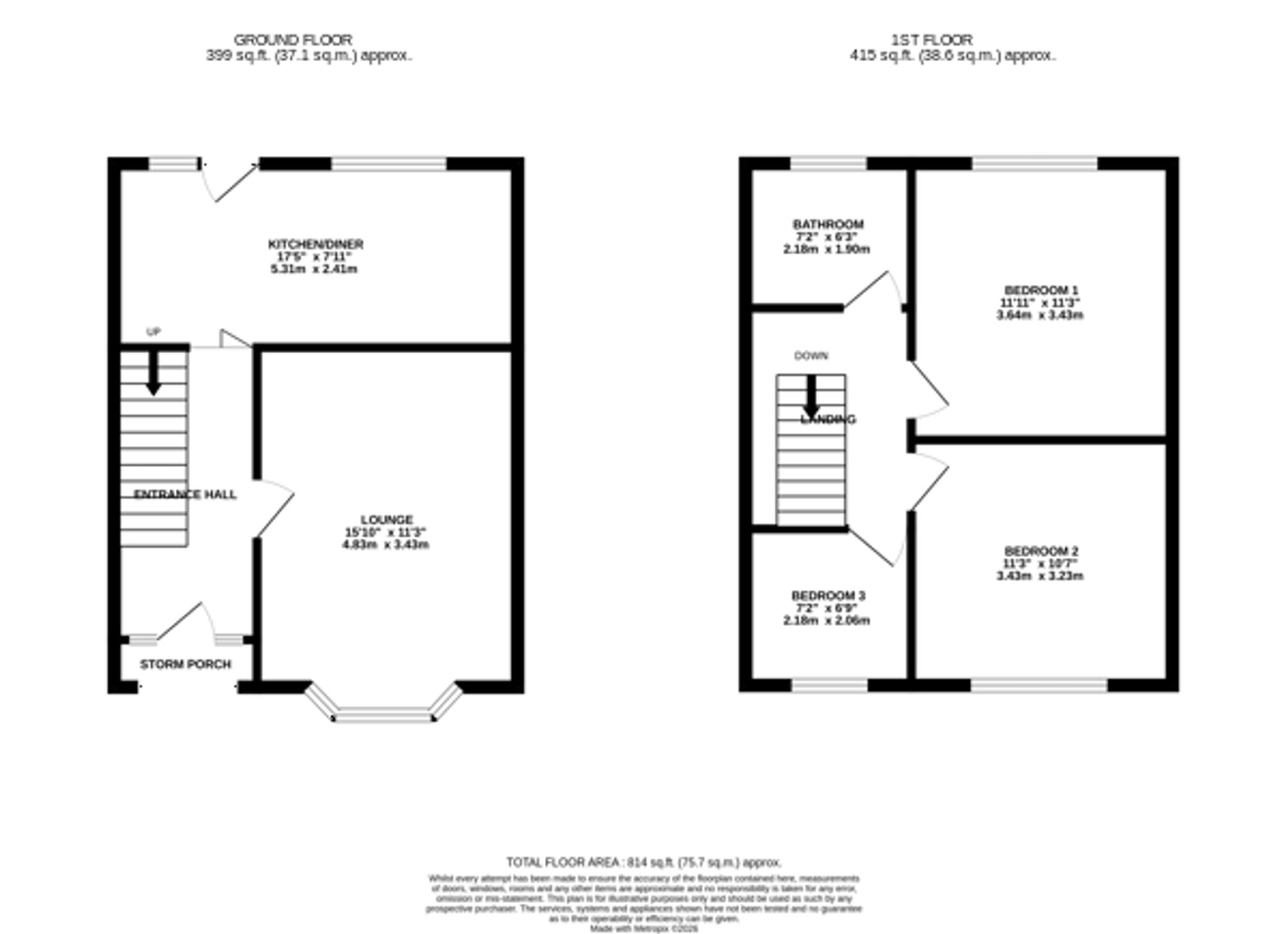 114 Beatrice Road, Leicester floorplan