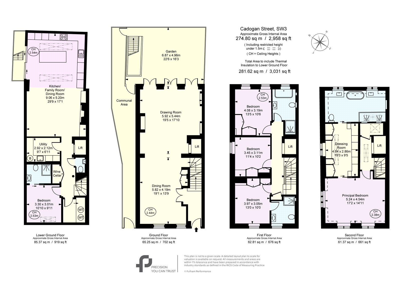 3, Cadogan Street, London floorplan