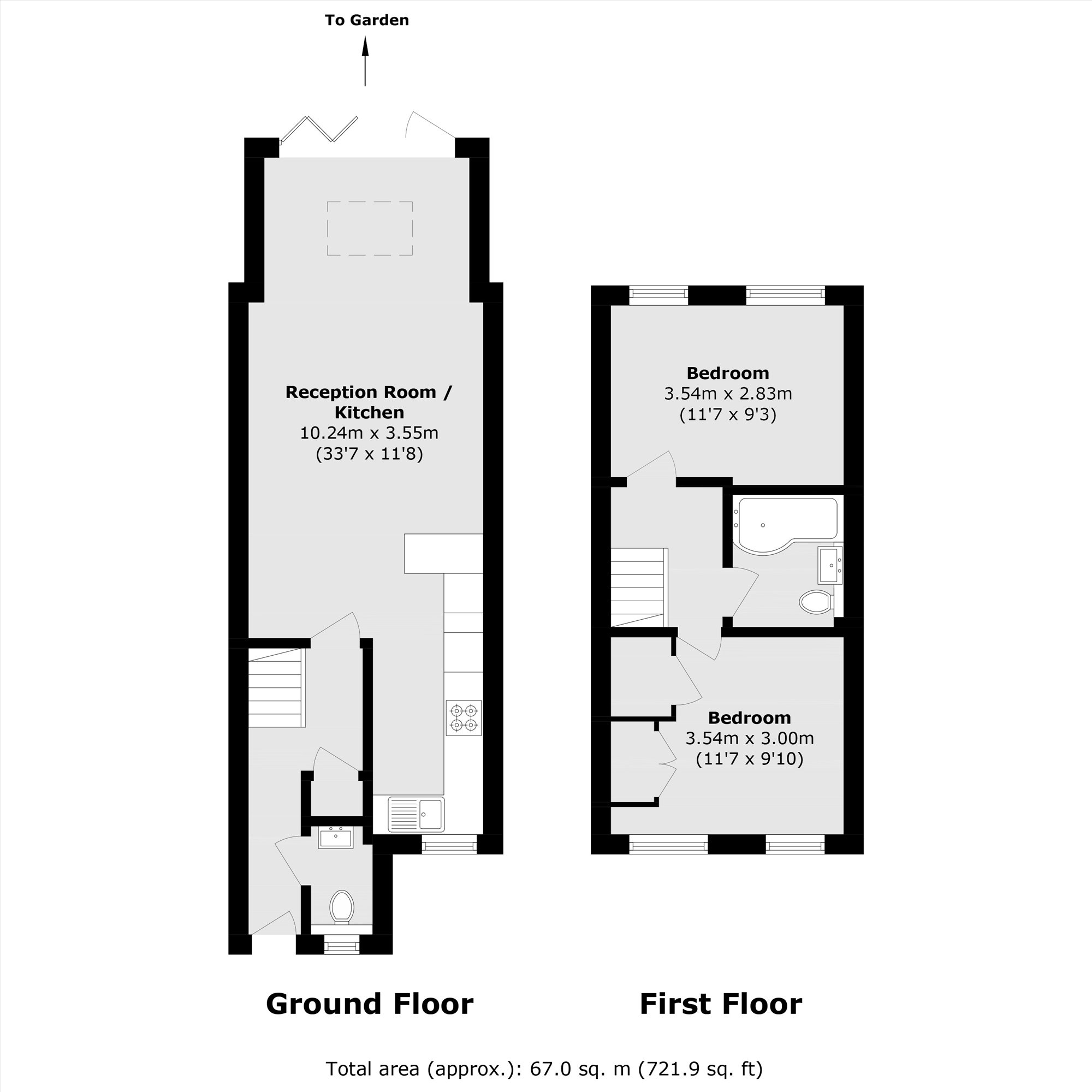 102, Stainton Road, London floorplan