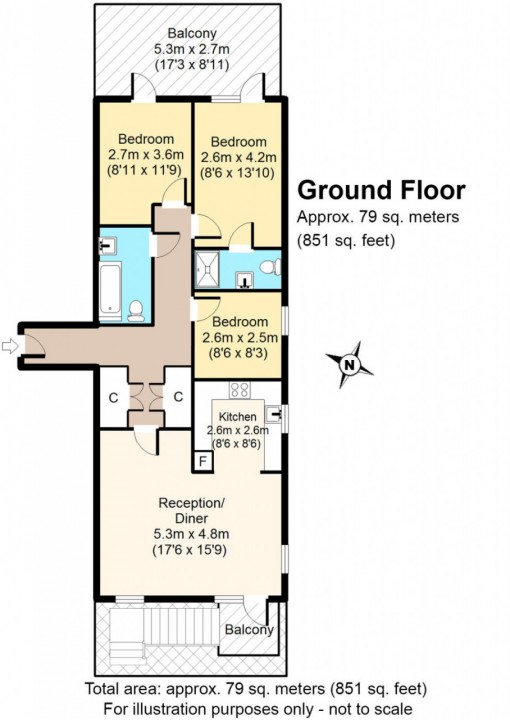 3 Bedrooms Flat to rent in Fenland House, Harry Zeital Way, London, Greater London E5