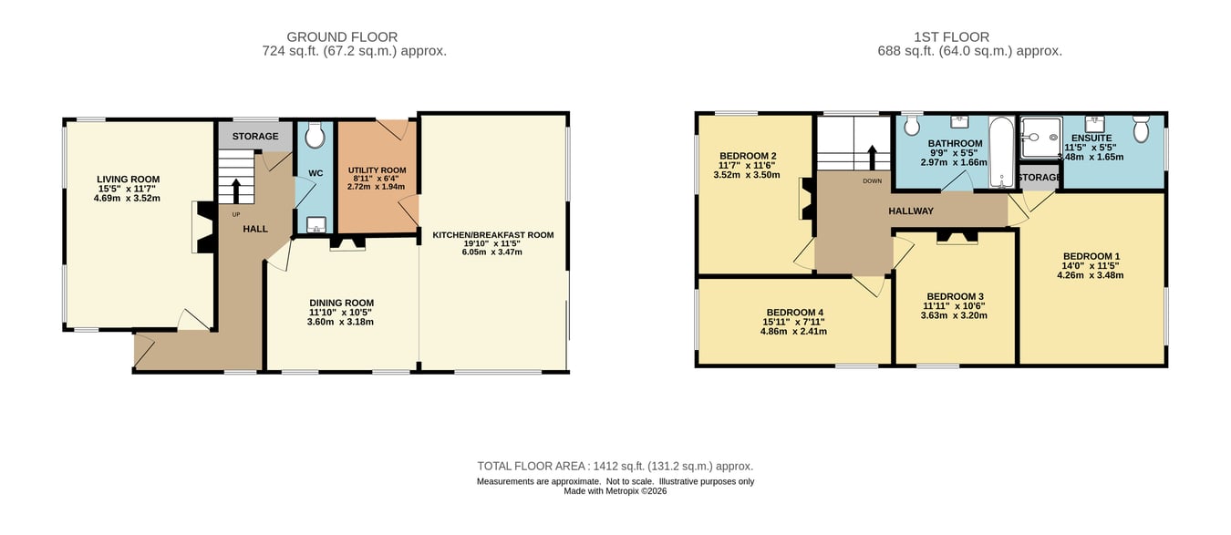 14, Clarendon Close, Broadstone floorplan