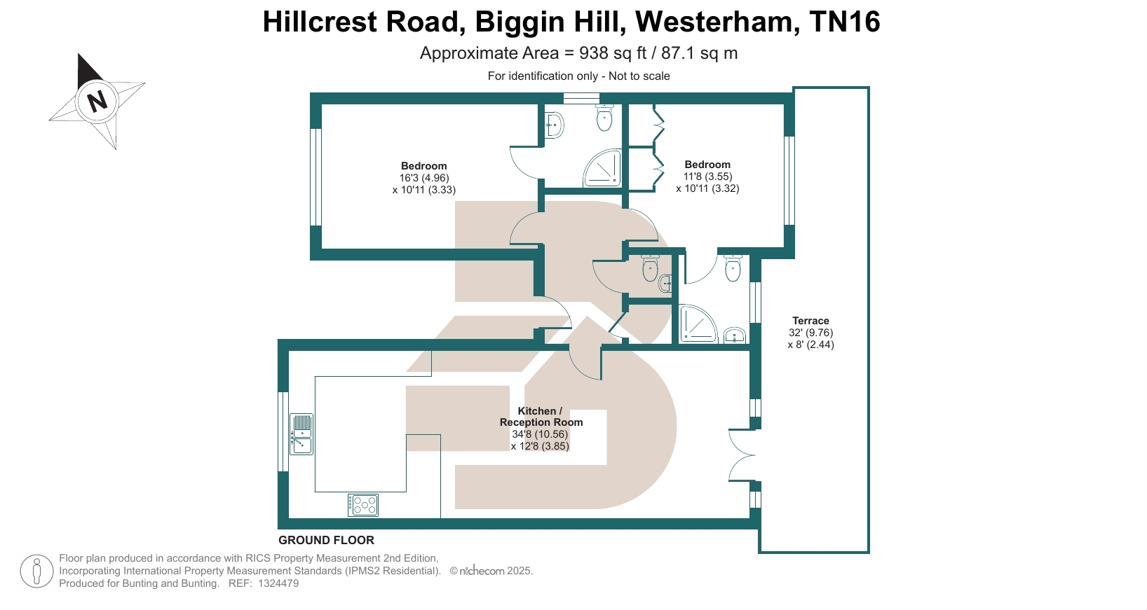Flat B, 32, Hillcrest Road, Westerham floorplan