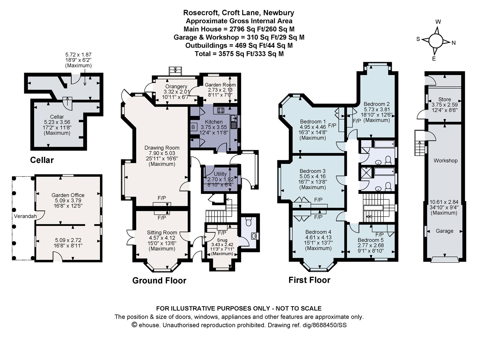 Rosecroft, 3, Croft Lane, Berkshire floorplan