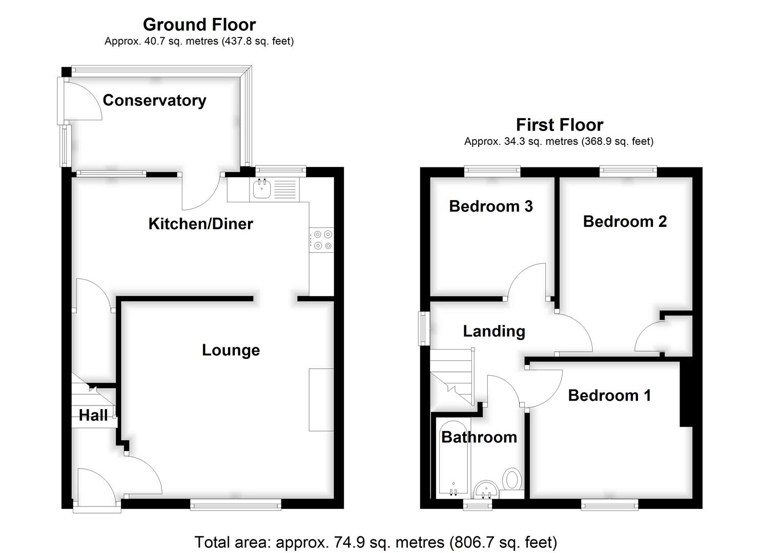 167, Broad Lane, Spalding floorplan