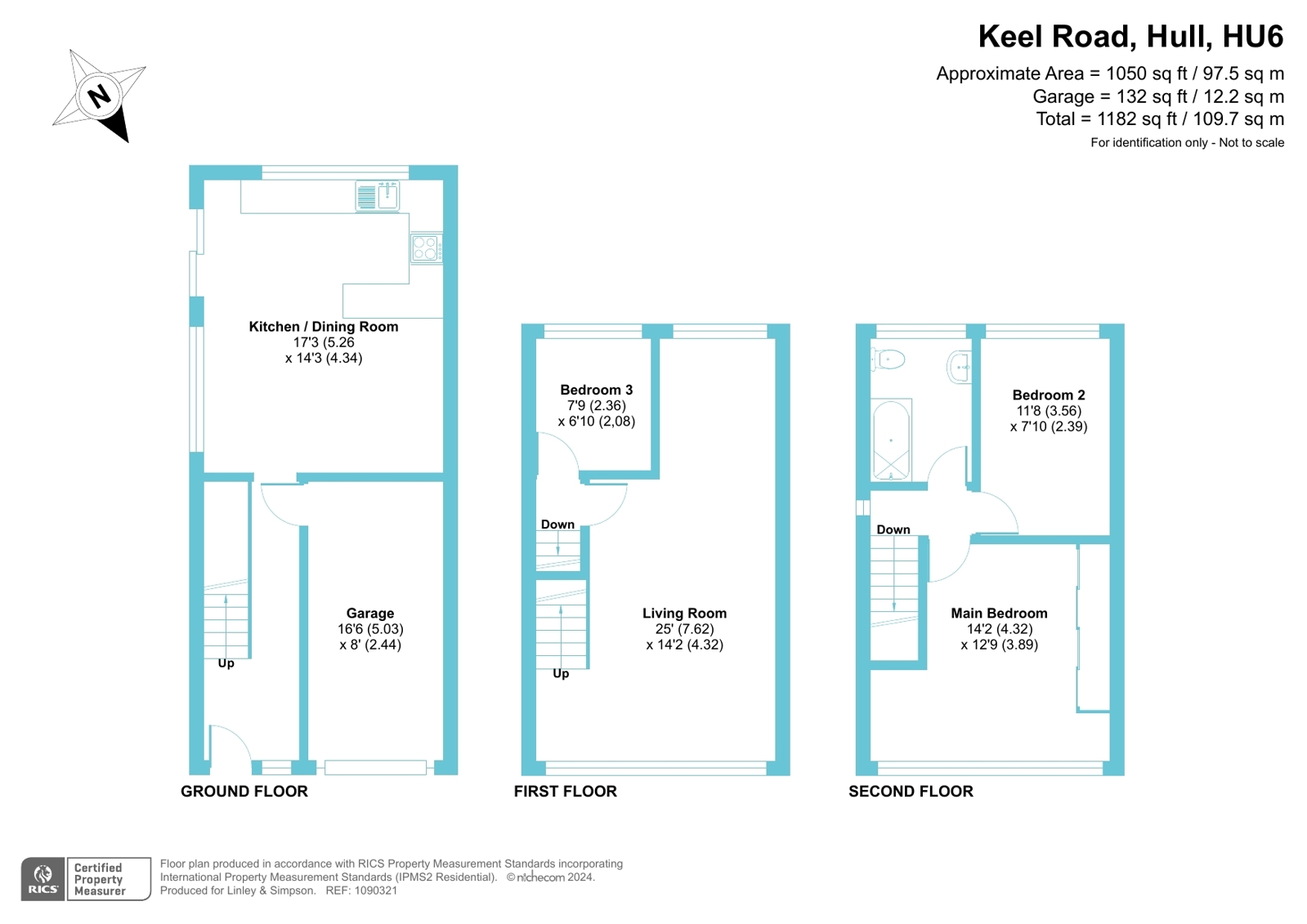 32, Keel Road, East Riding of Yorkshire floorplan