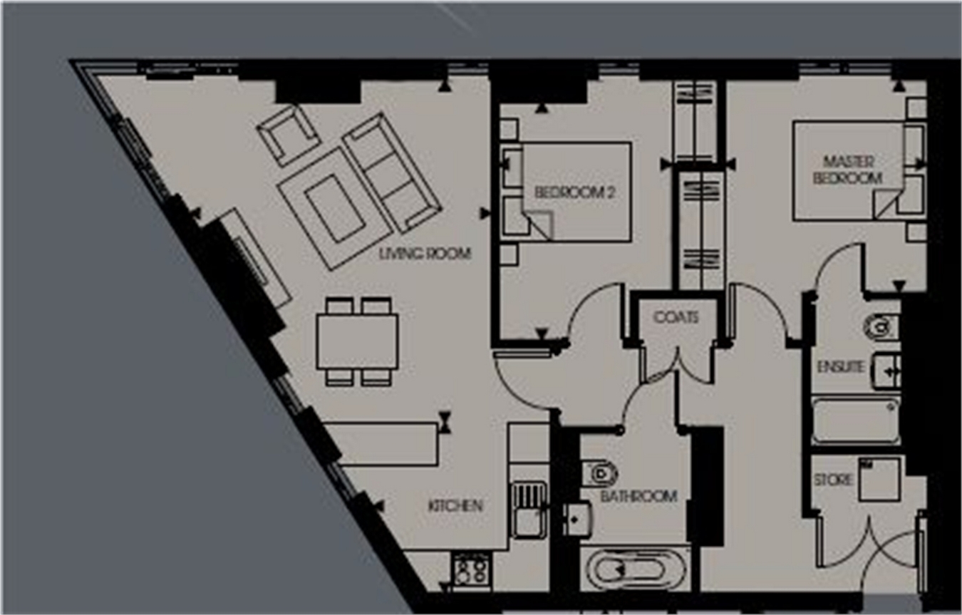 2 Bedrooms Flat for sale in Pinnacle Apartments, Saffron Central Square, Croydon, Surrey CR0