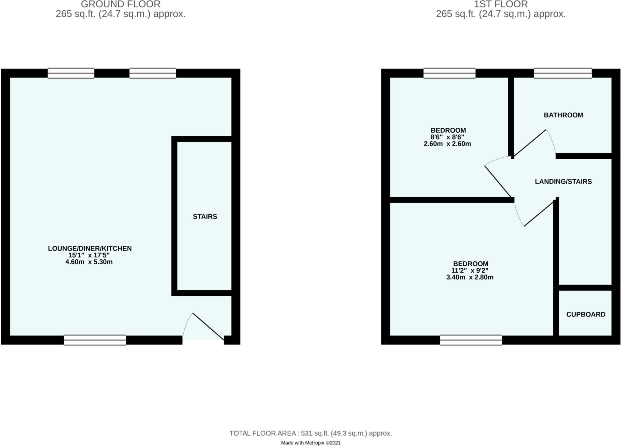 Bee Cottage, 1A Reawla Lane, Hayle floorplan