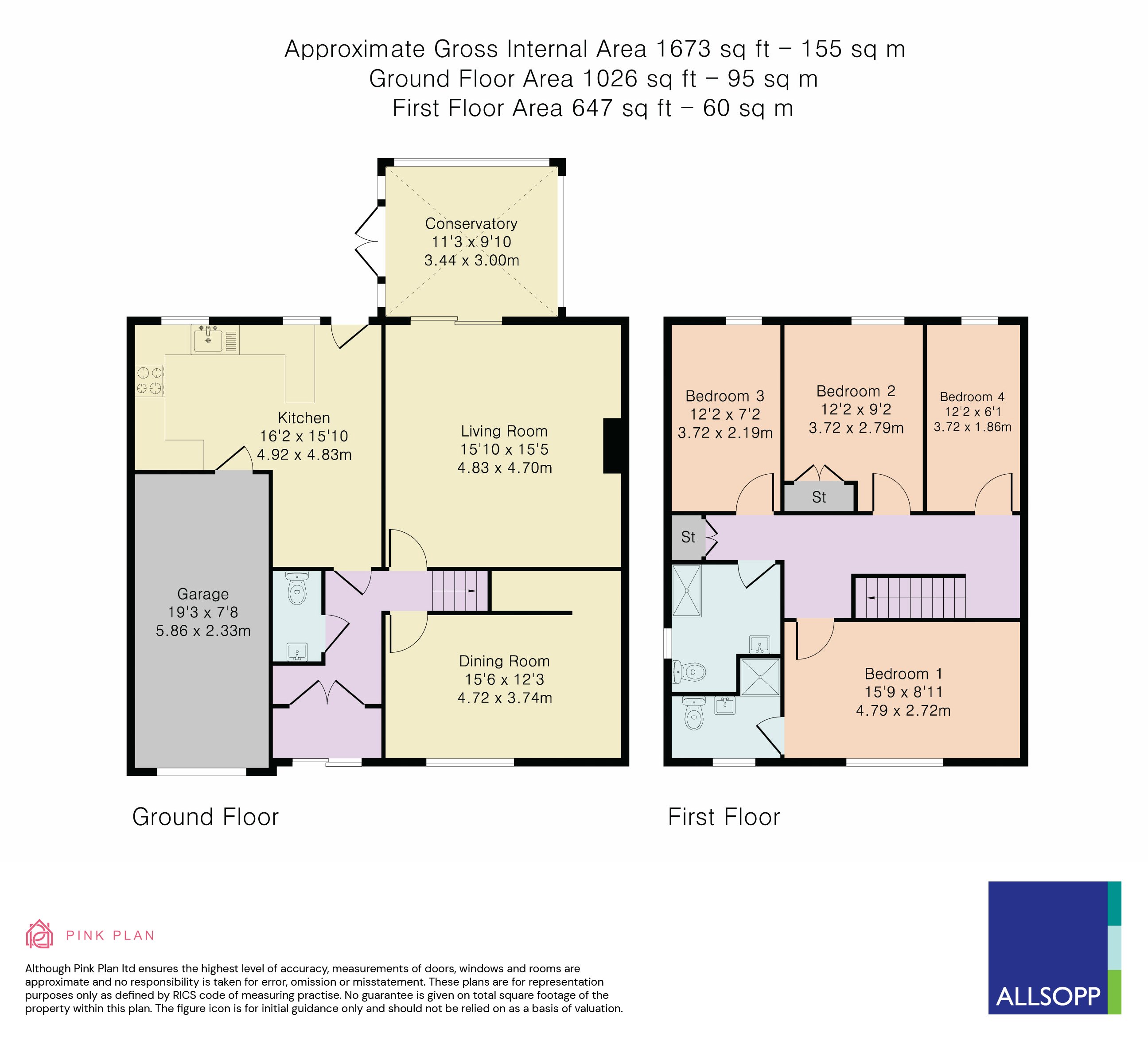 Cumberland Drive, Redbourn, Redbourn AL3, 4 bedroom linkdetached house