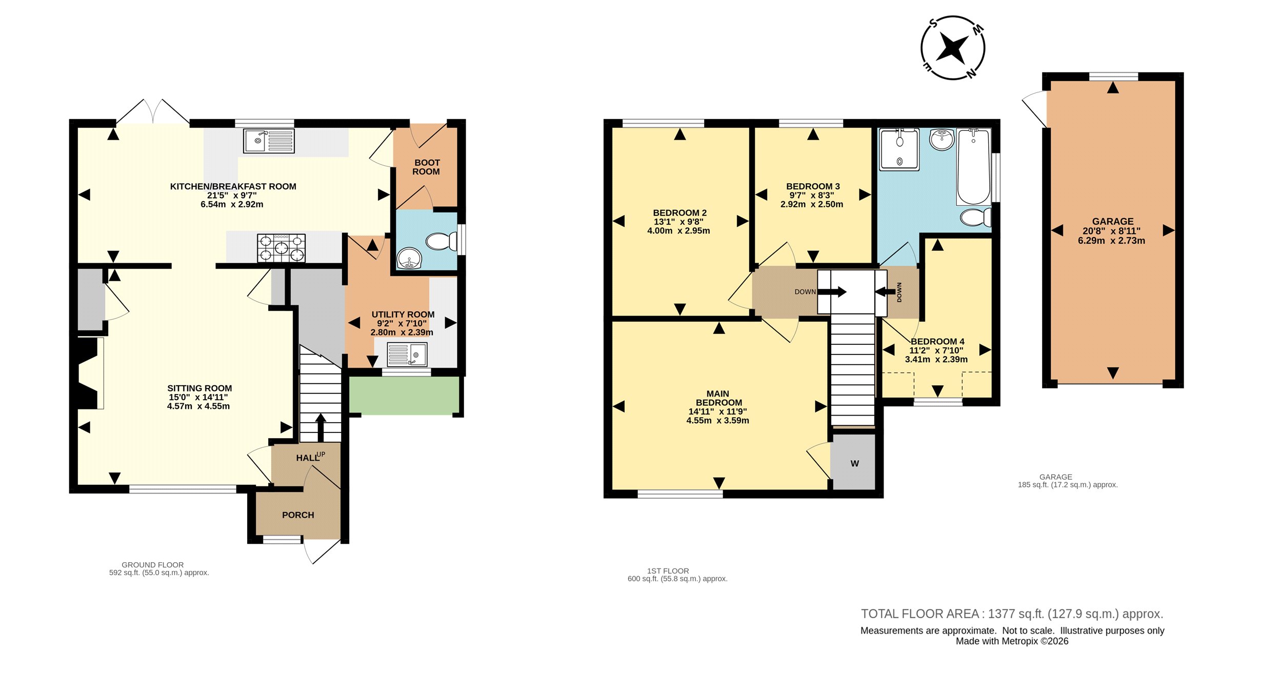 4 Hillbrow Cottages,, Horsham Road, Dorking floorplan