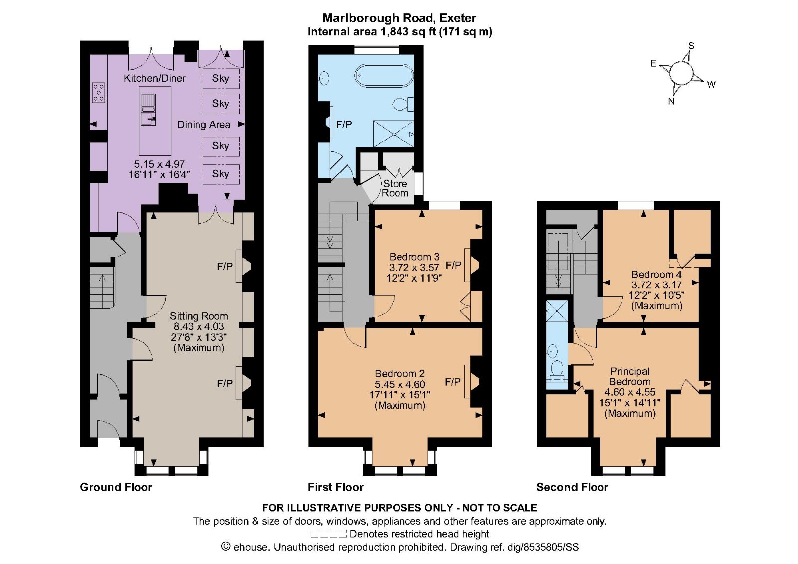 Marlborough Road, Exeter, Devon EX2, 4 bedroom terraced house for sale