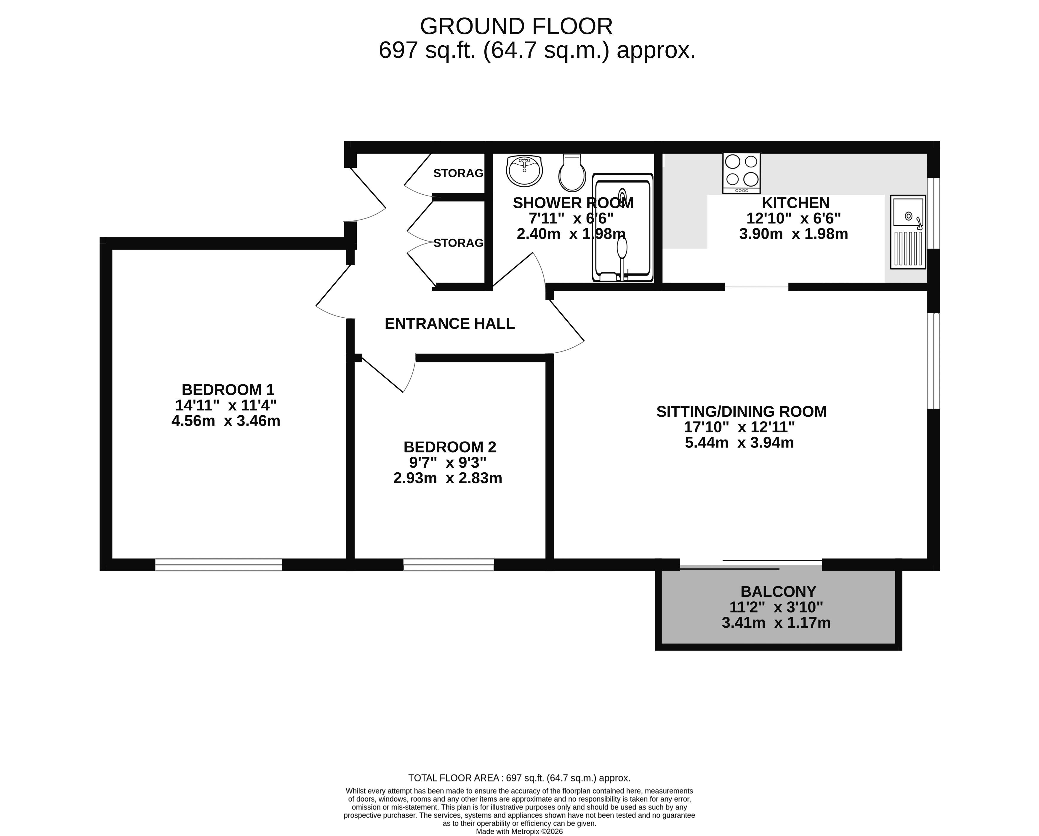 Beach Road, Weston-Super-Mare floorplan