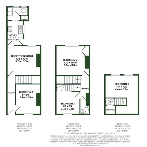 4 Bedrooms  to rent in Cossington Road, Canterbury CT1