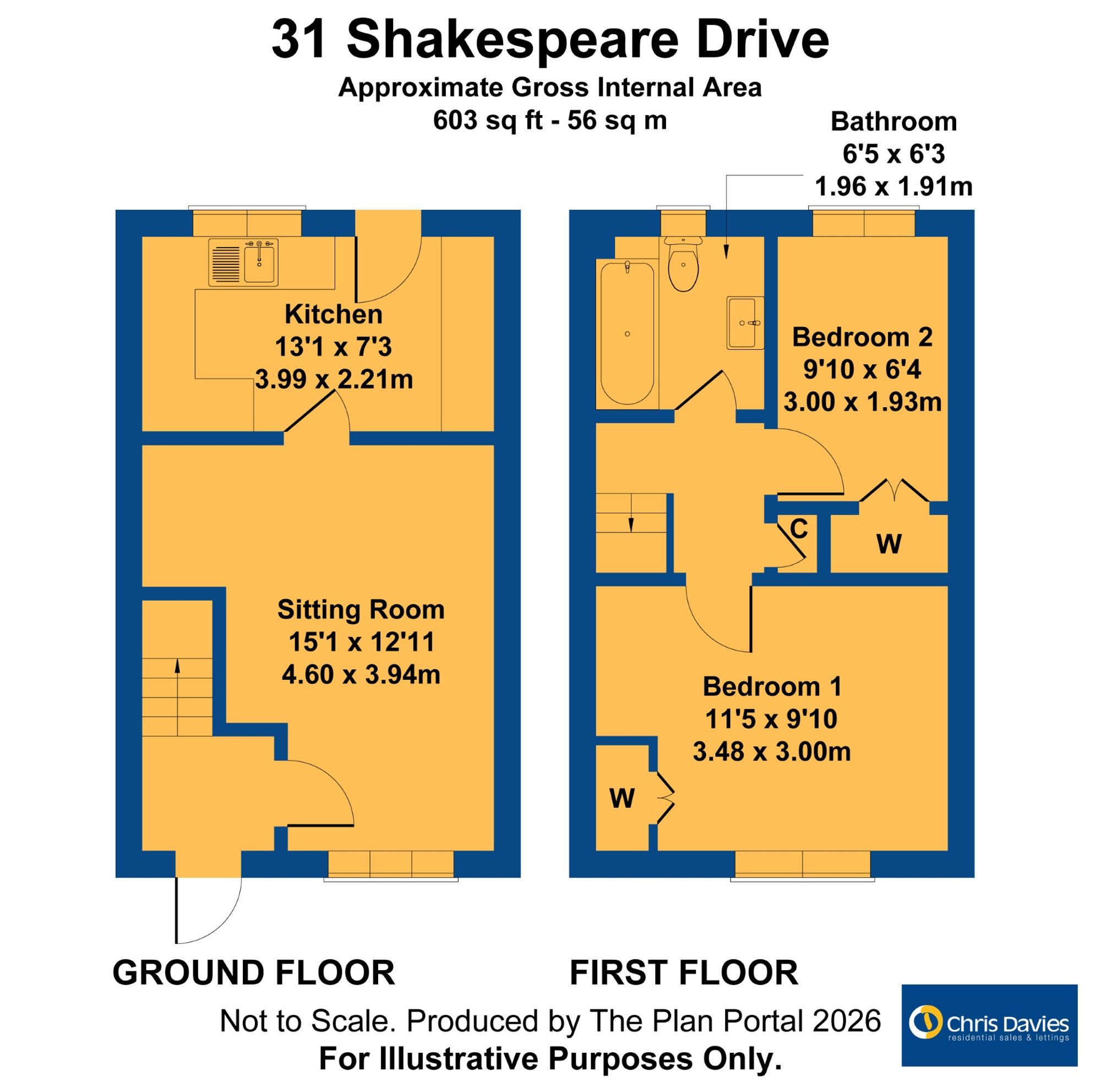 31 Shakespeare Drive, Llantwit Major floorplan