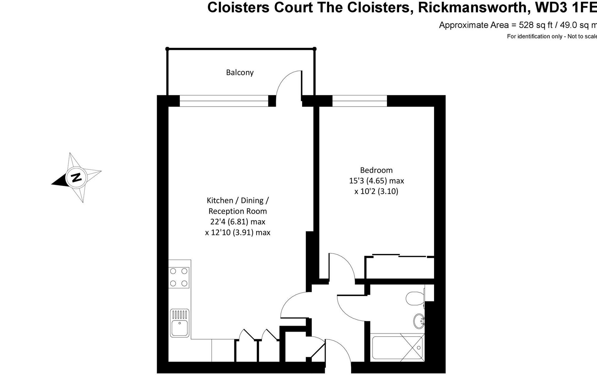 6 Cloisters Court The Cloisters, Rickmansworth floorplan