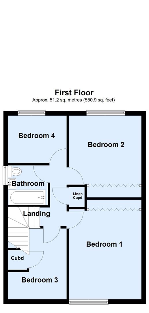52, Wentworth Crescent, Leeds floorplan