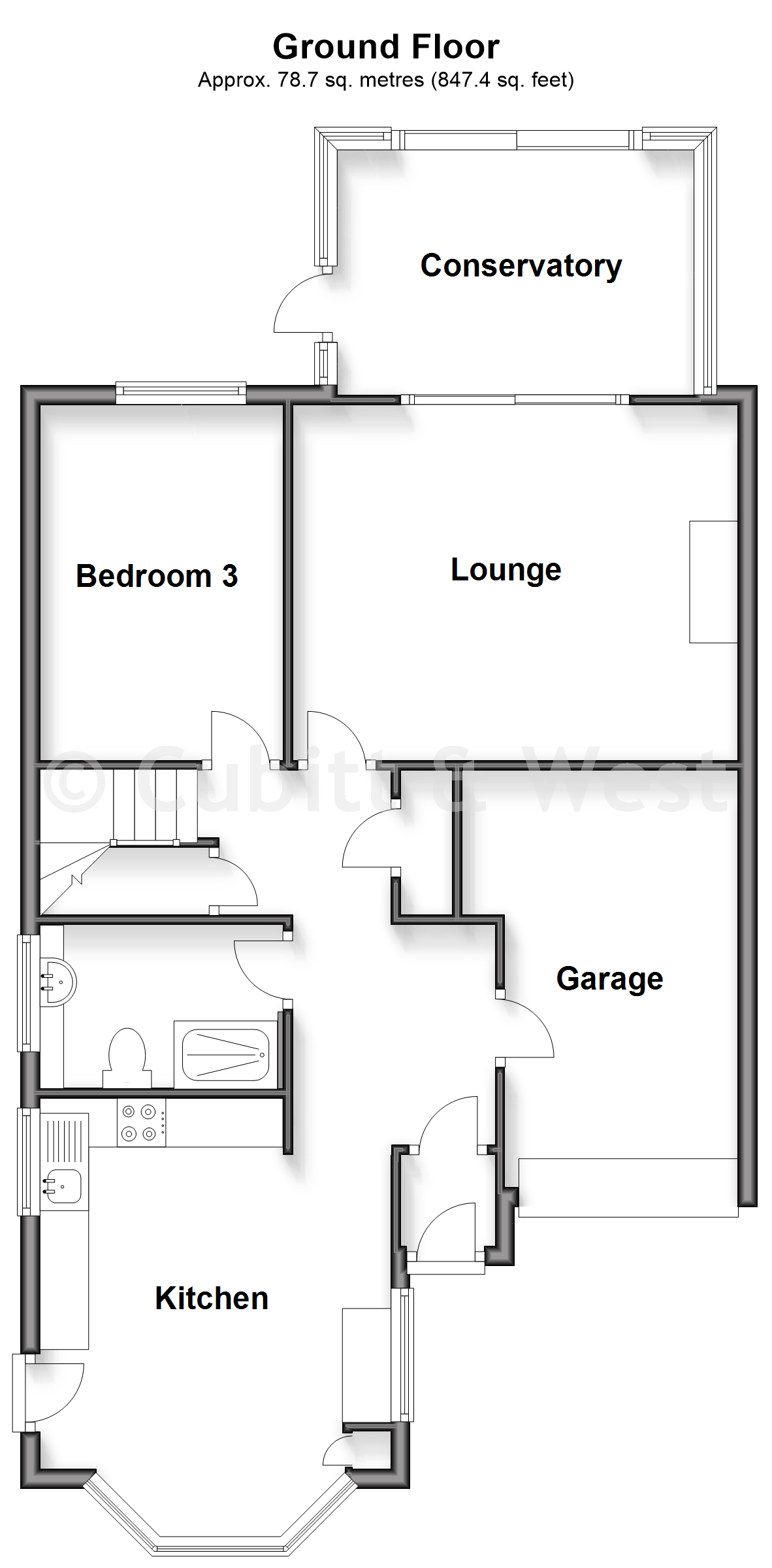 78, Downs Valley Road, Brighton floorplan