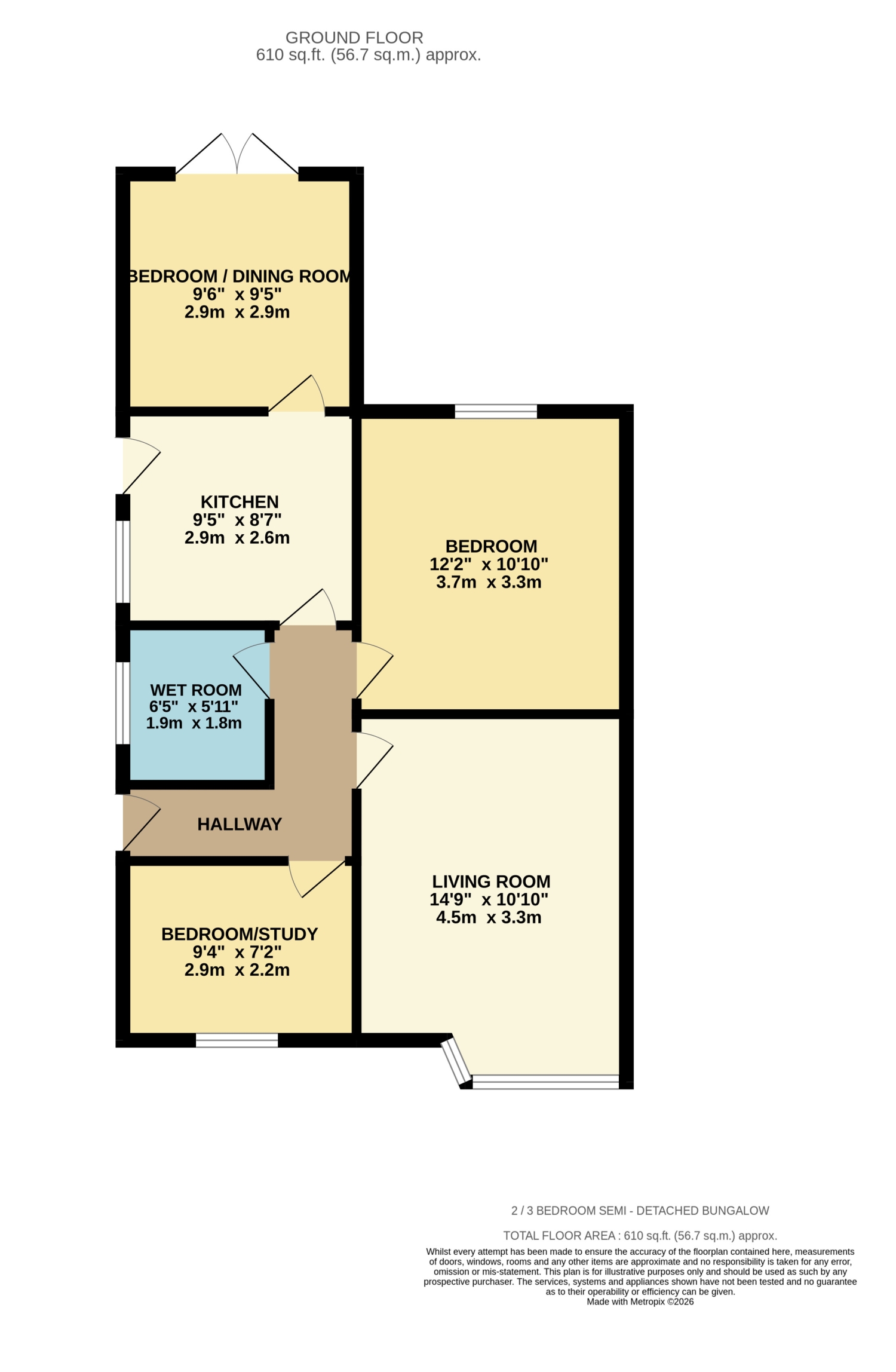 22, Cedar Way, Wellingborough floorplan