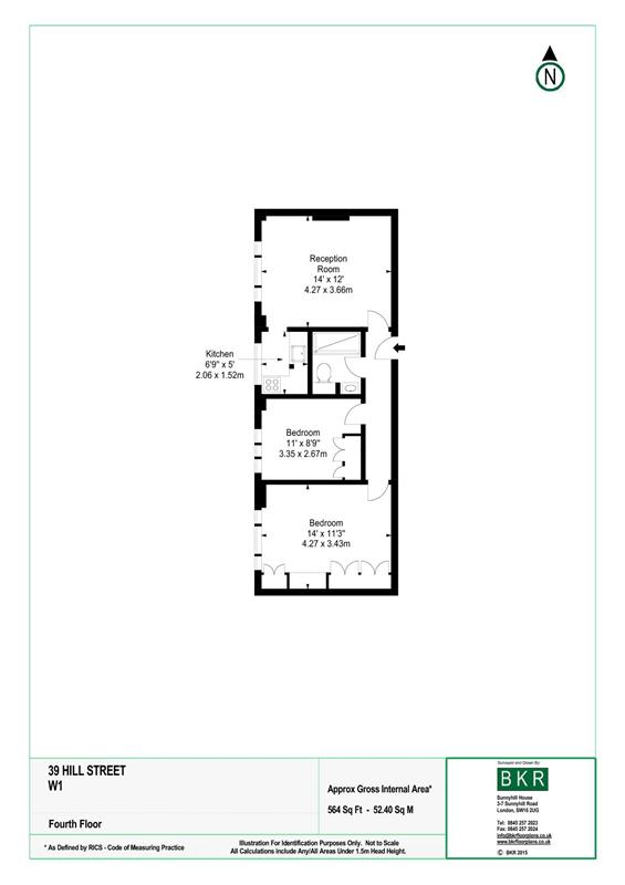 2 Bedrooms Flat to rent in 39 Hill Street, Hill Street, London W1J