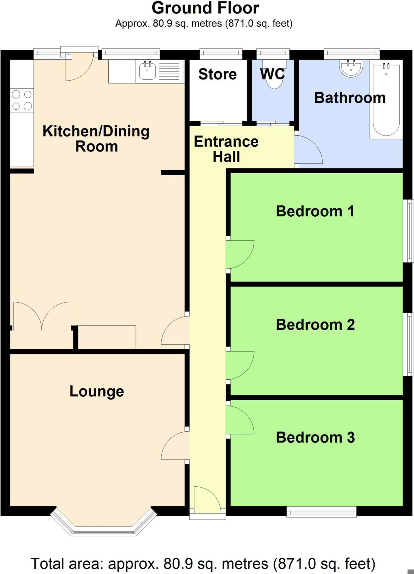 1, Lifeboat Avenue, Skegness floorplan