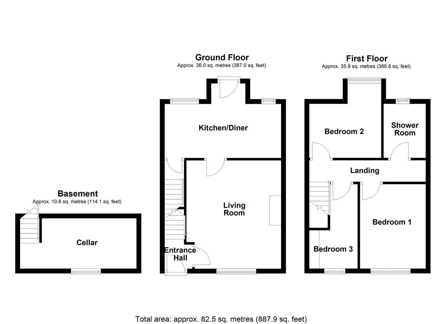 2, Manor Road, Wakefield floorplan