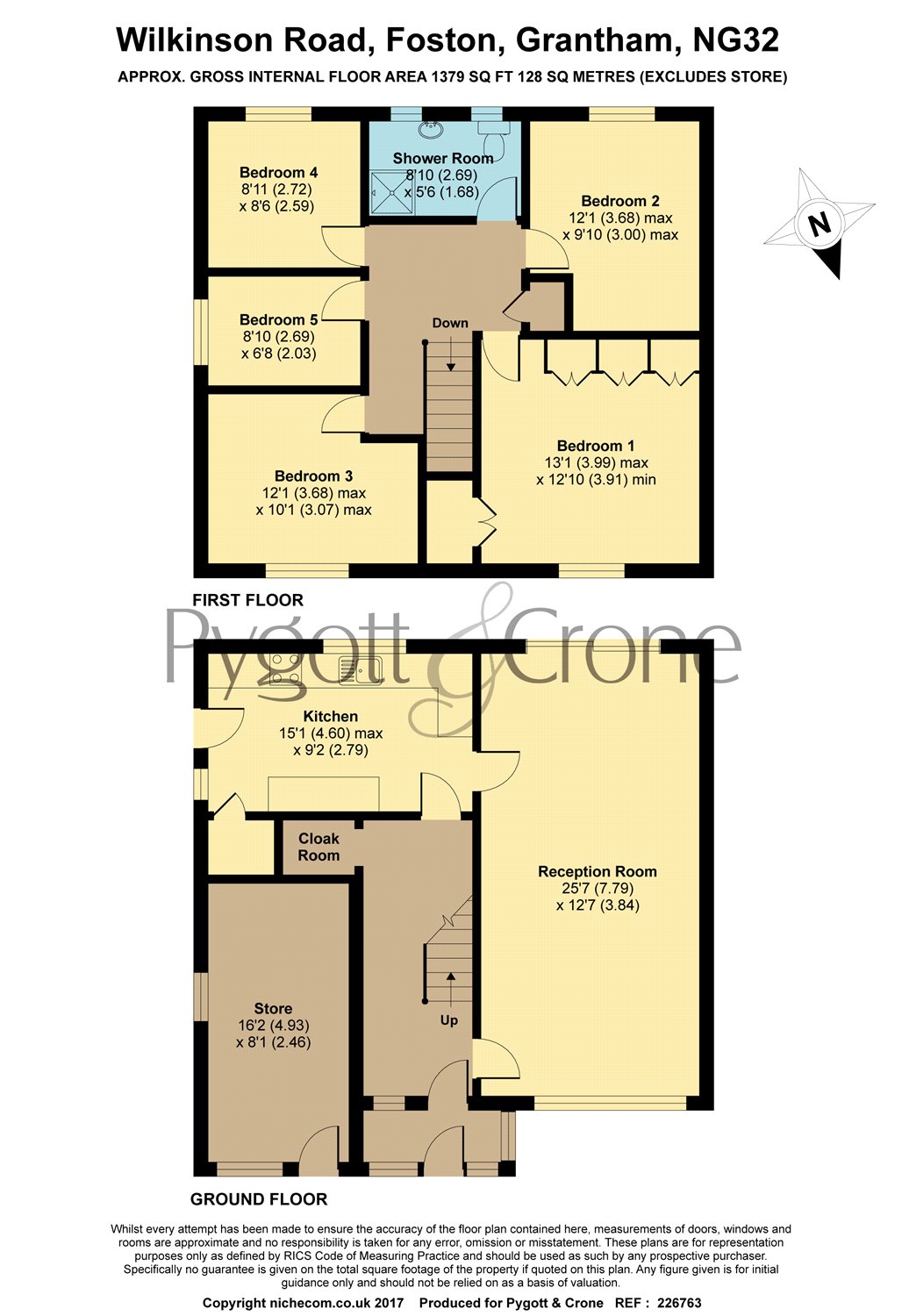 5 Bedrooms Detached house for sale in Wilkinson Road, Foston NG32