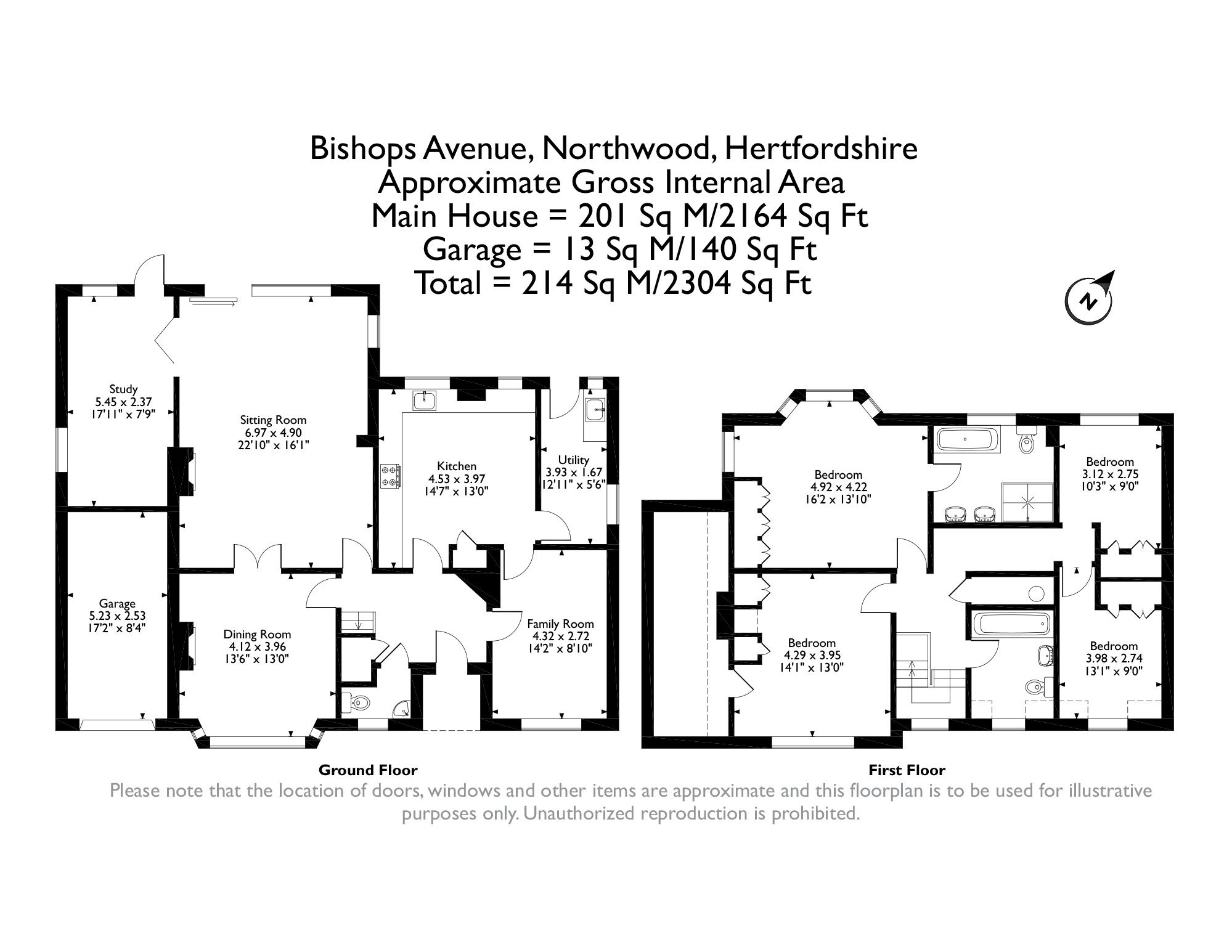 19, Bishops Avenue, Northwood floorplan