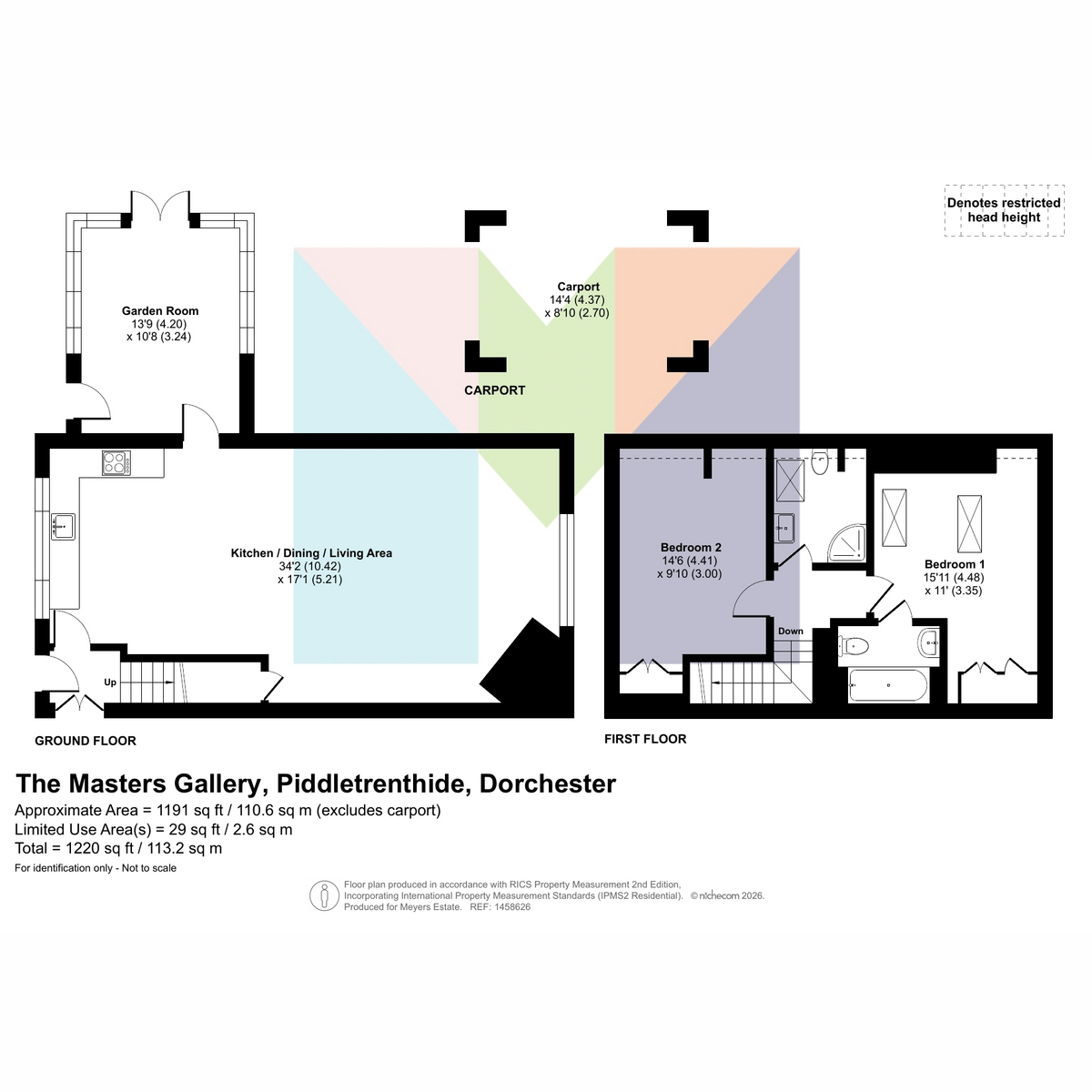 The Masters Gallery, Piddletrenthide, Dorchester floorplan