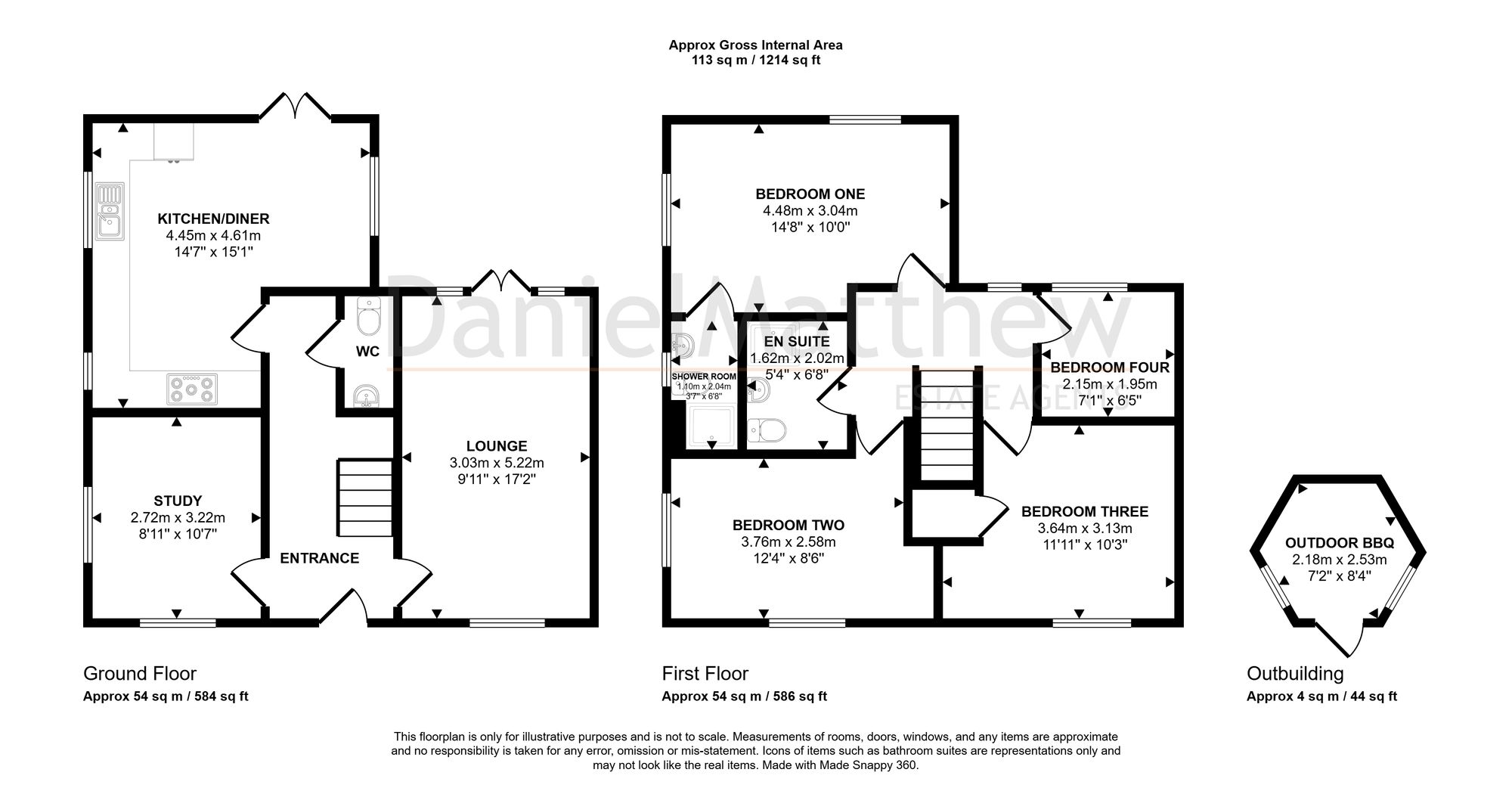 1 Clos Y Cawell, Bridgend floorplan