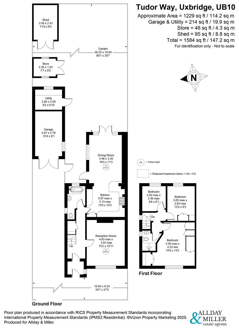 Tudor Way, Uxbridge floorplan