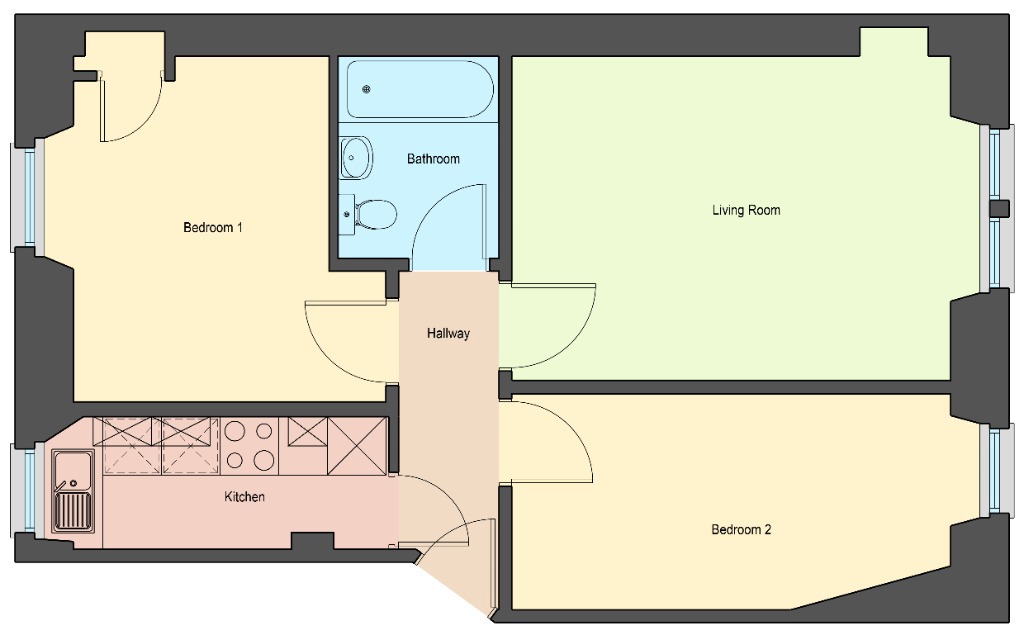 GFR, 10, Forfar Road, Stobswell floorplan