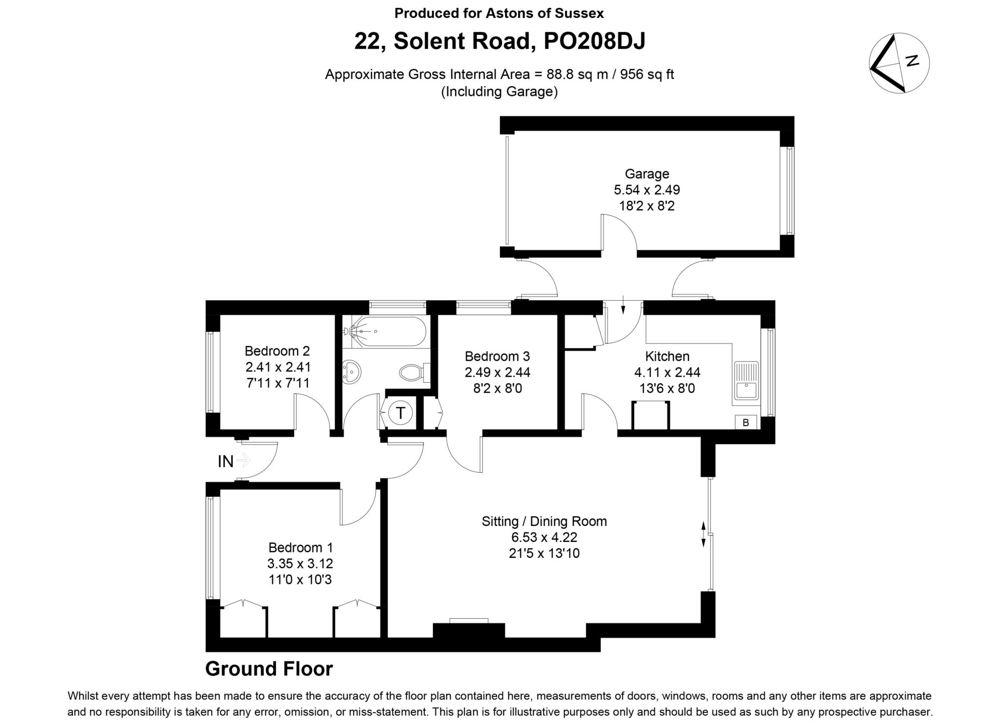 22, Solent Road, Chichester floorplan