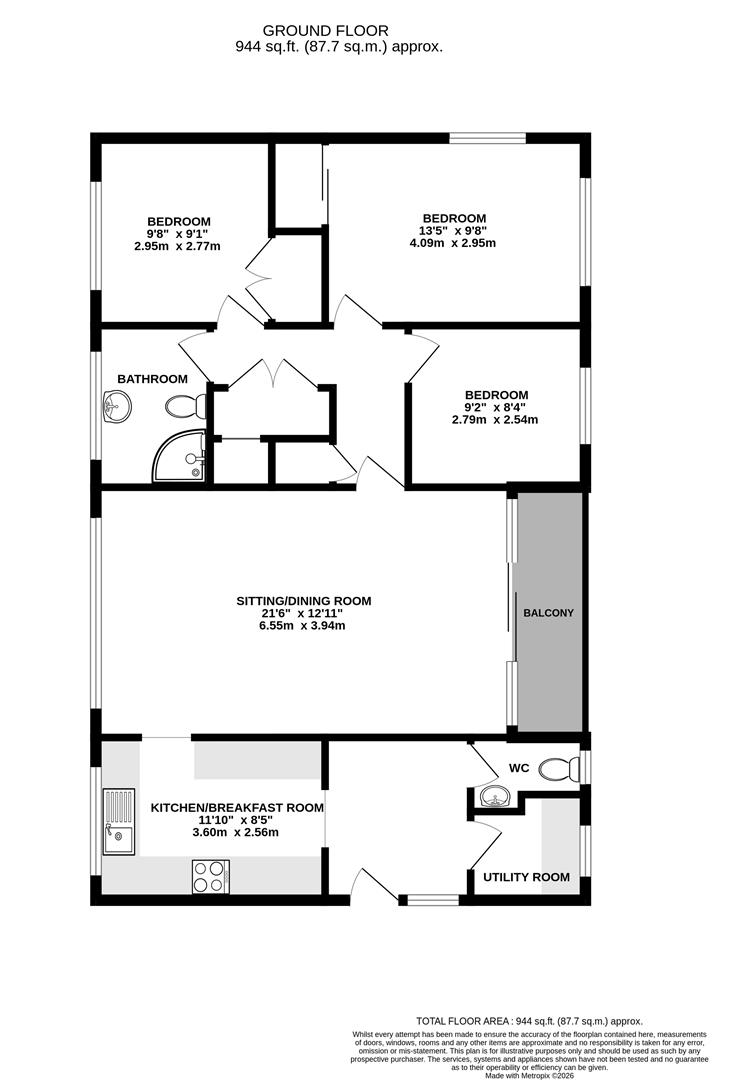 2, Burlington Close, Dore, Sheffield floorplan